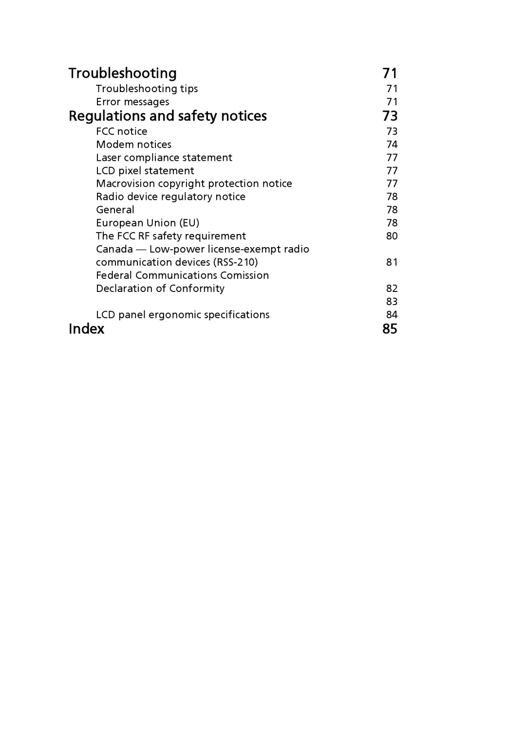 Aspire Digital 4715Z, 4315 manual Troubleshooting 