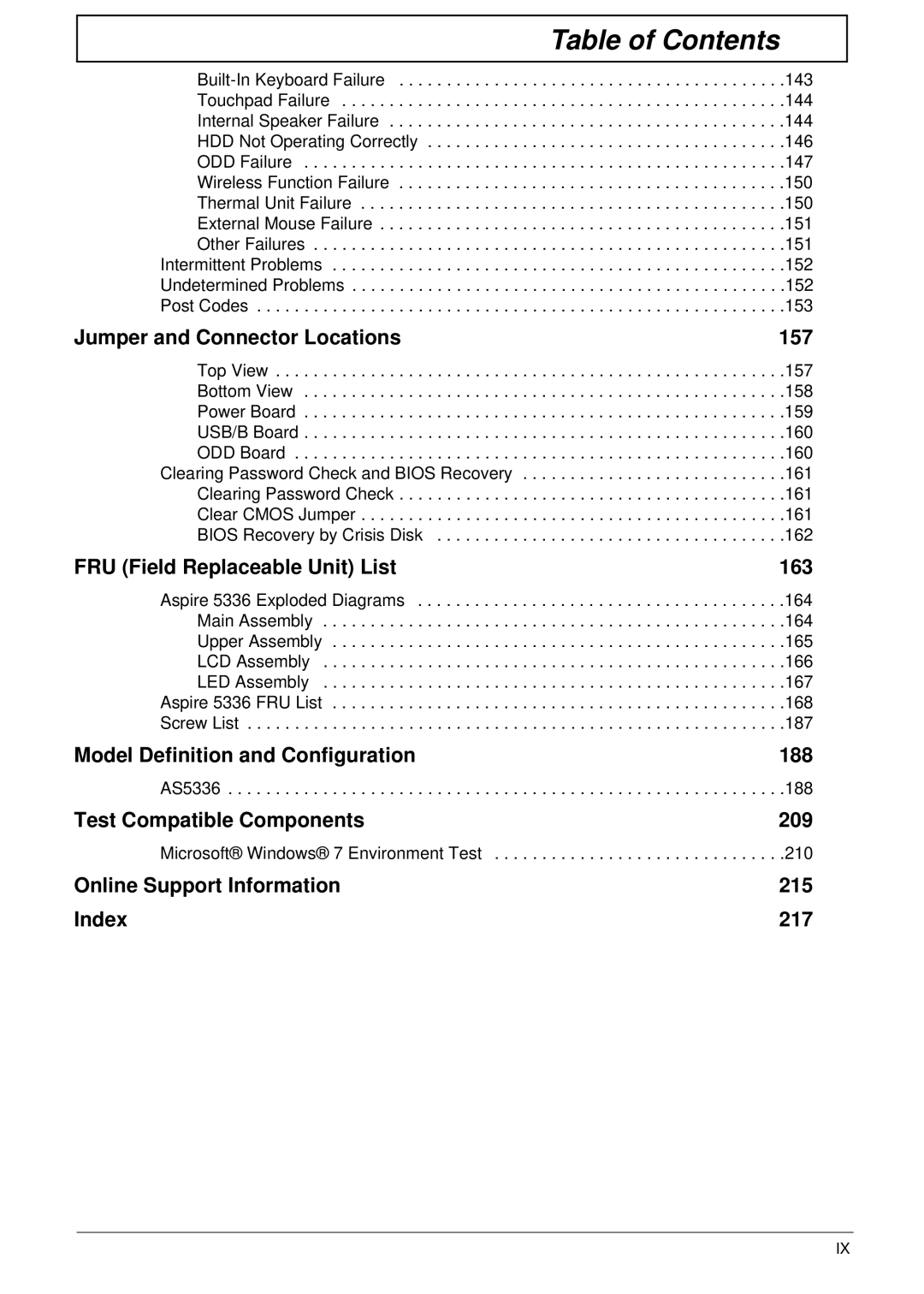 Aspire Digital manual AS5336, Microsoft Windows 7 Environment Test 