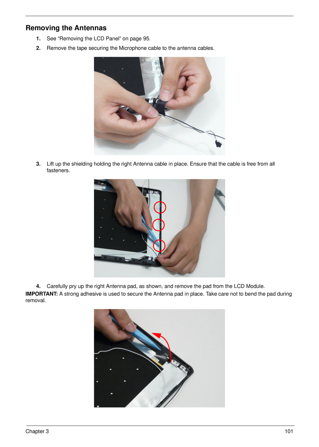 Aspire Digital 5534 manual Removing the Antennas 