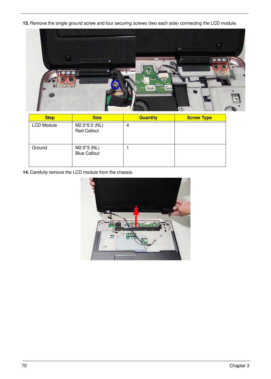 Aspire Digital 7730G manual Step Size Quantity Screw Type 