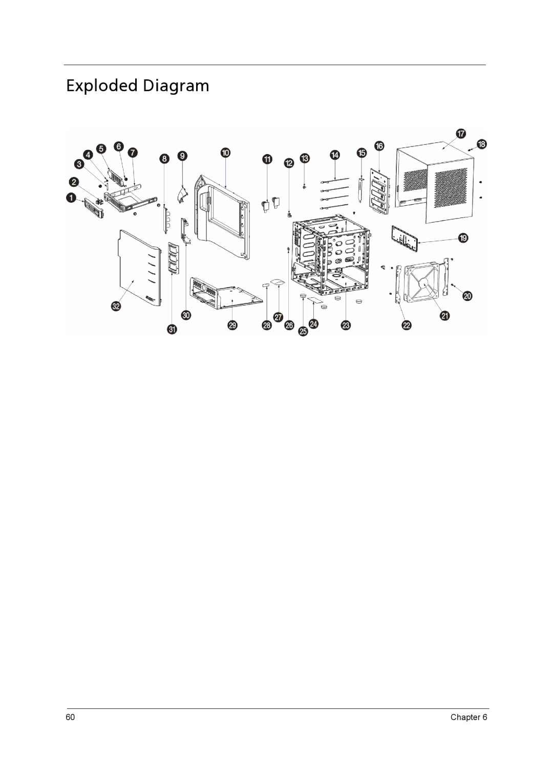 Aspire Digital H342, H341 manual Exploded Diagram 