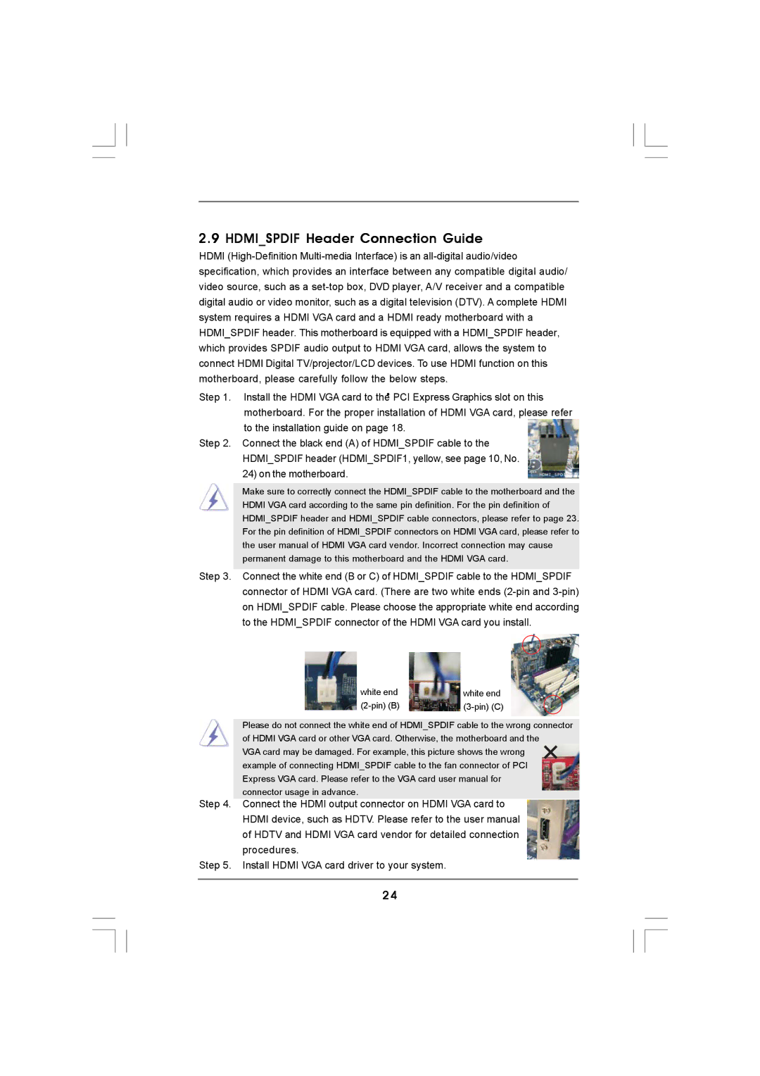 ASRock 4CORE1600-GLAN manual Hdmispdif Header Connection Guide 