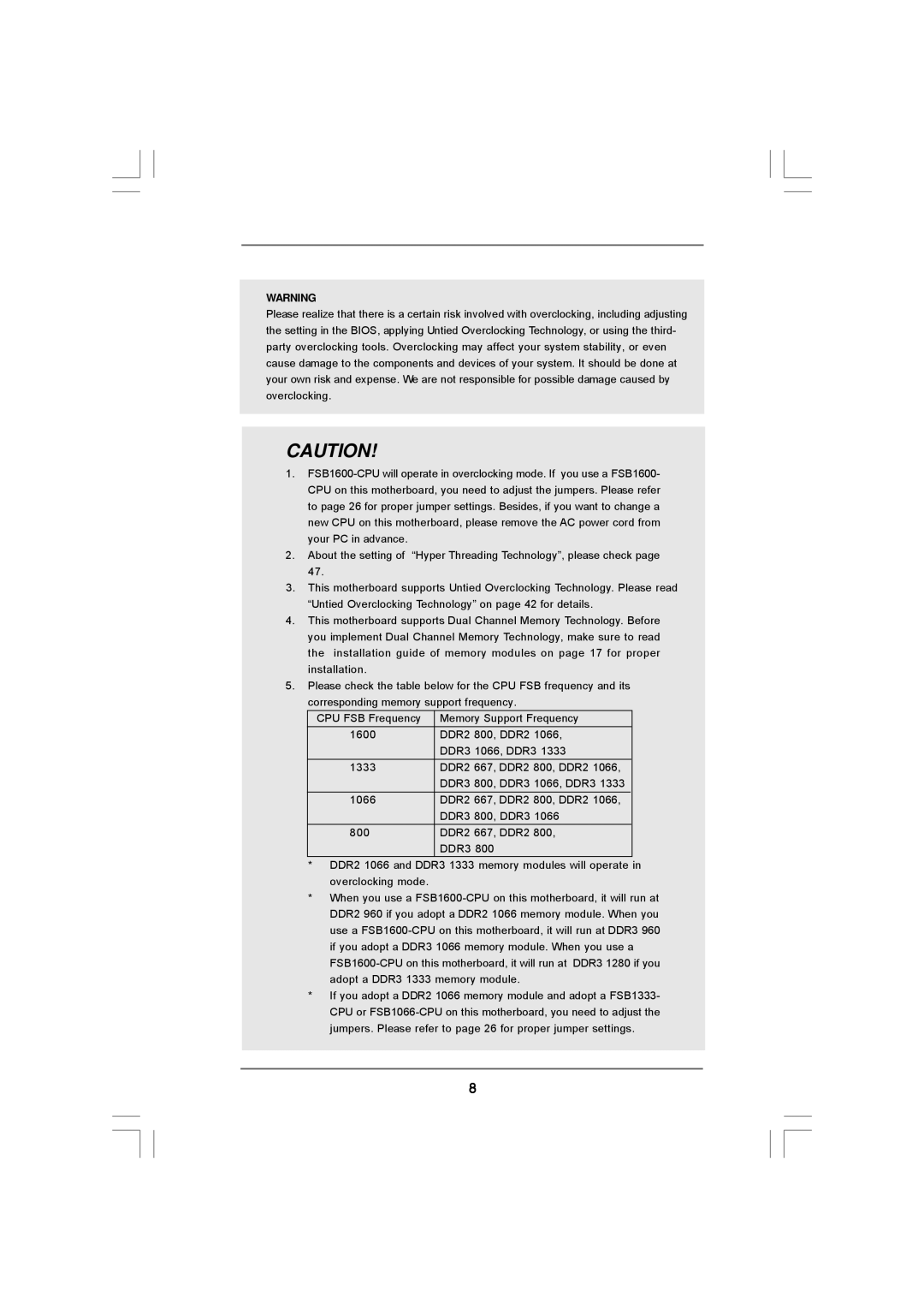 ASRock 4CORE1600TWINS-P35D manual 