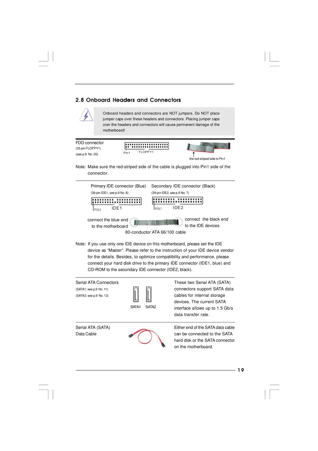 ASRock 865PE manual Onboard Headers and Connectors, IDE2 