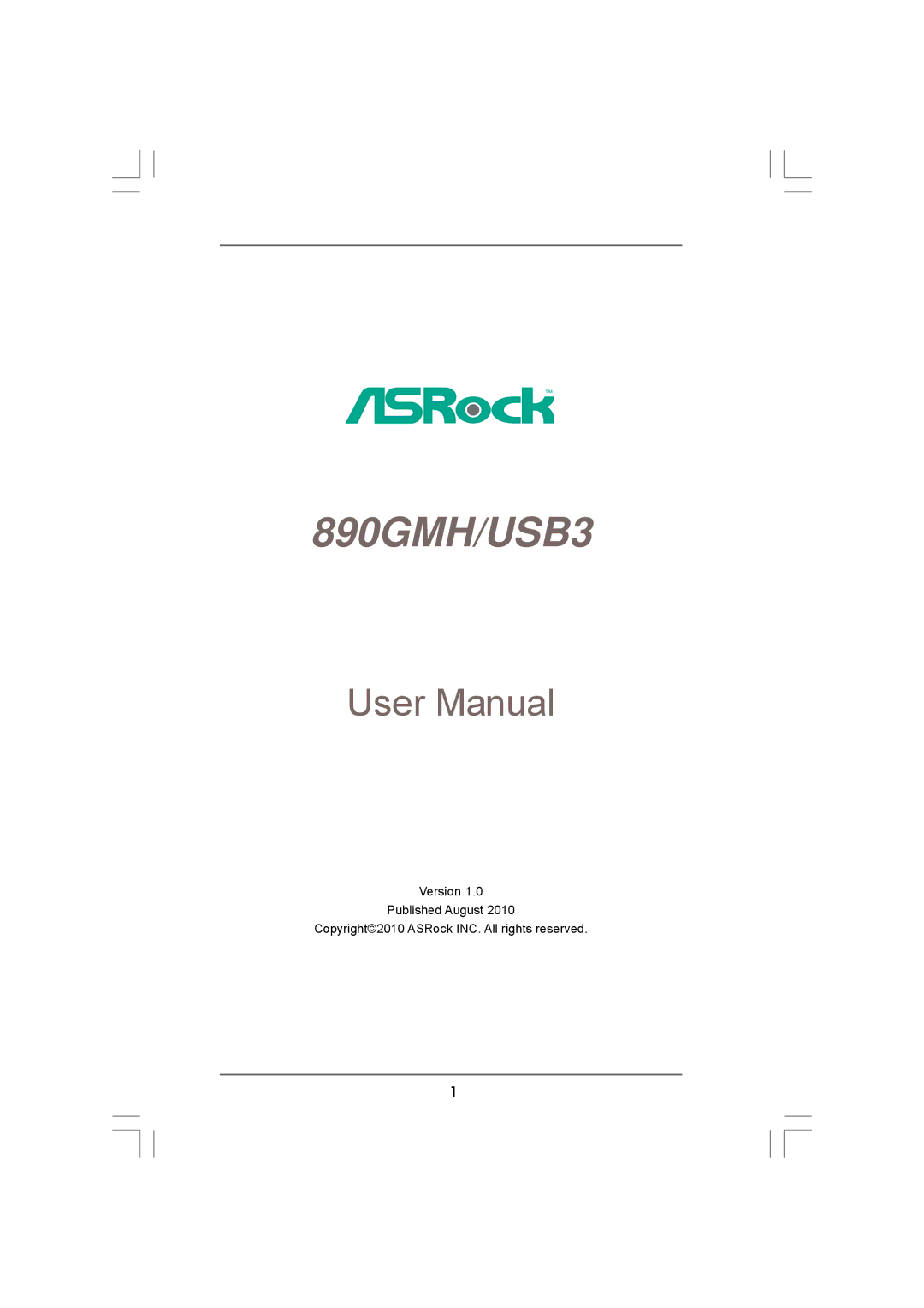 ASRock 890GMH/USB3 manual 