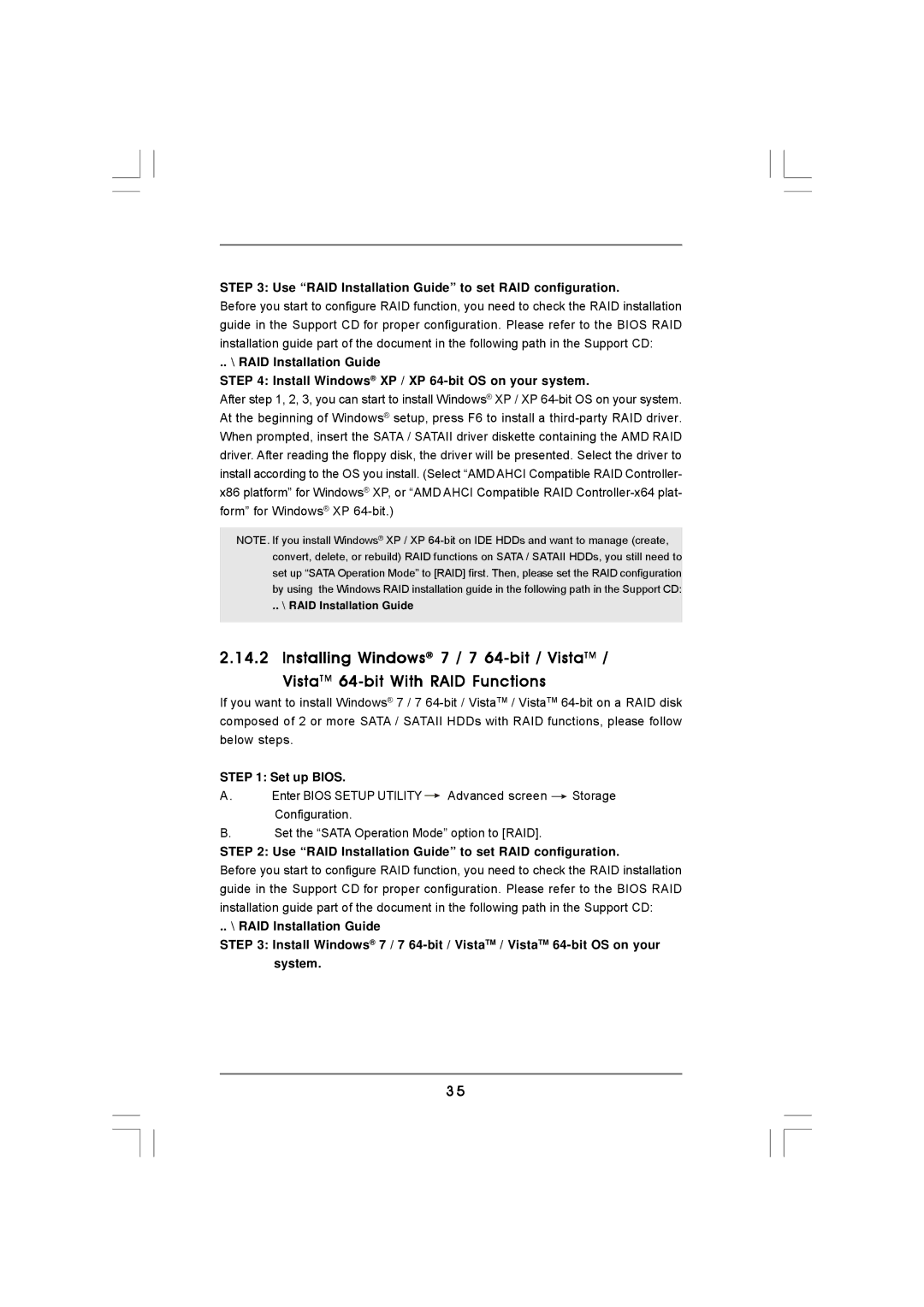 ASRock 890GMH/USB3 manual Use RAID Installation Guide to set RAID configuration 