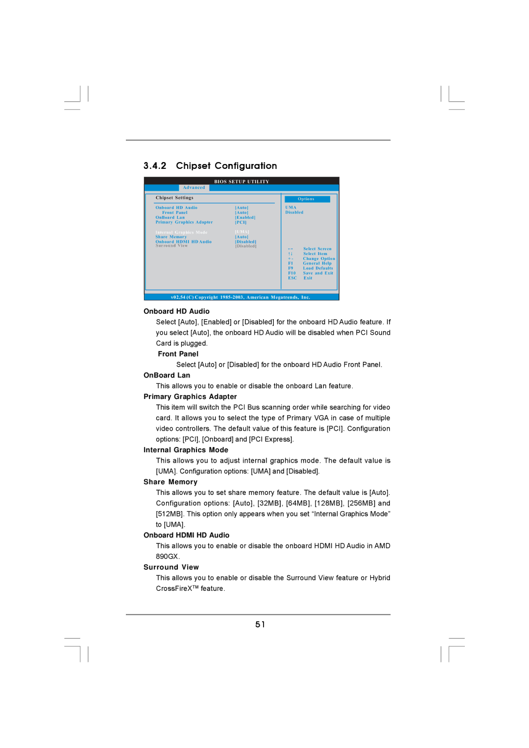 ASRock 890GMH/USB3 manual Chipset Configuration 