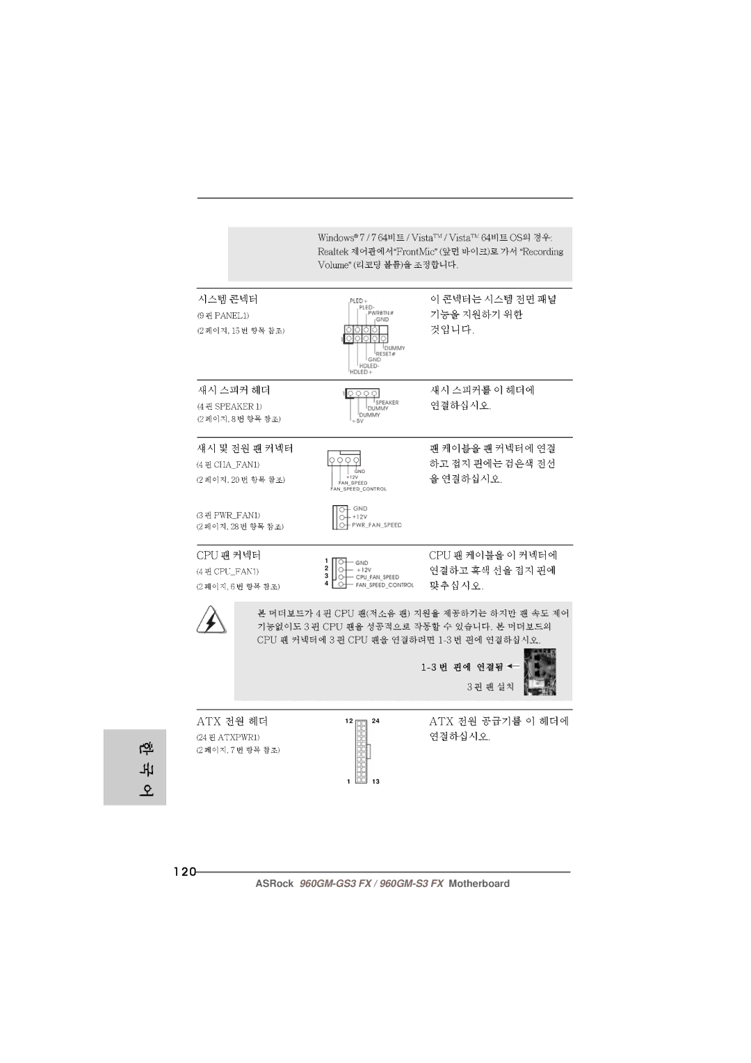 ASRock 960GM-S3 FX manual 120 