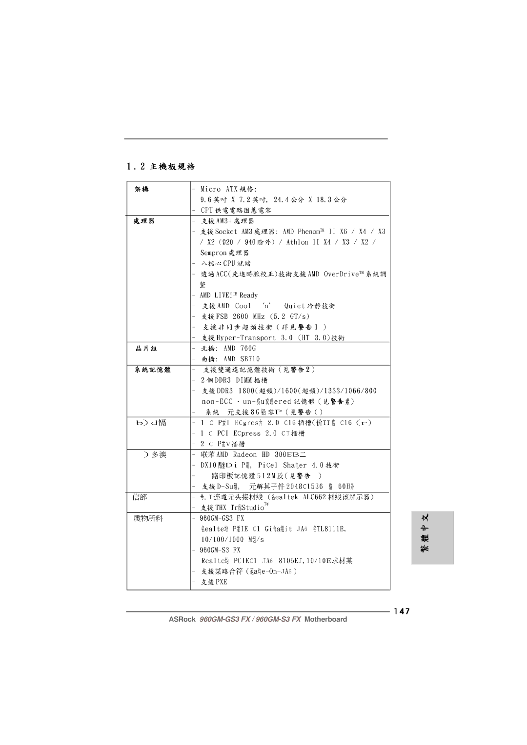 ASRock 960GM-S3 FX manual 147 