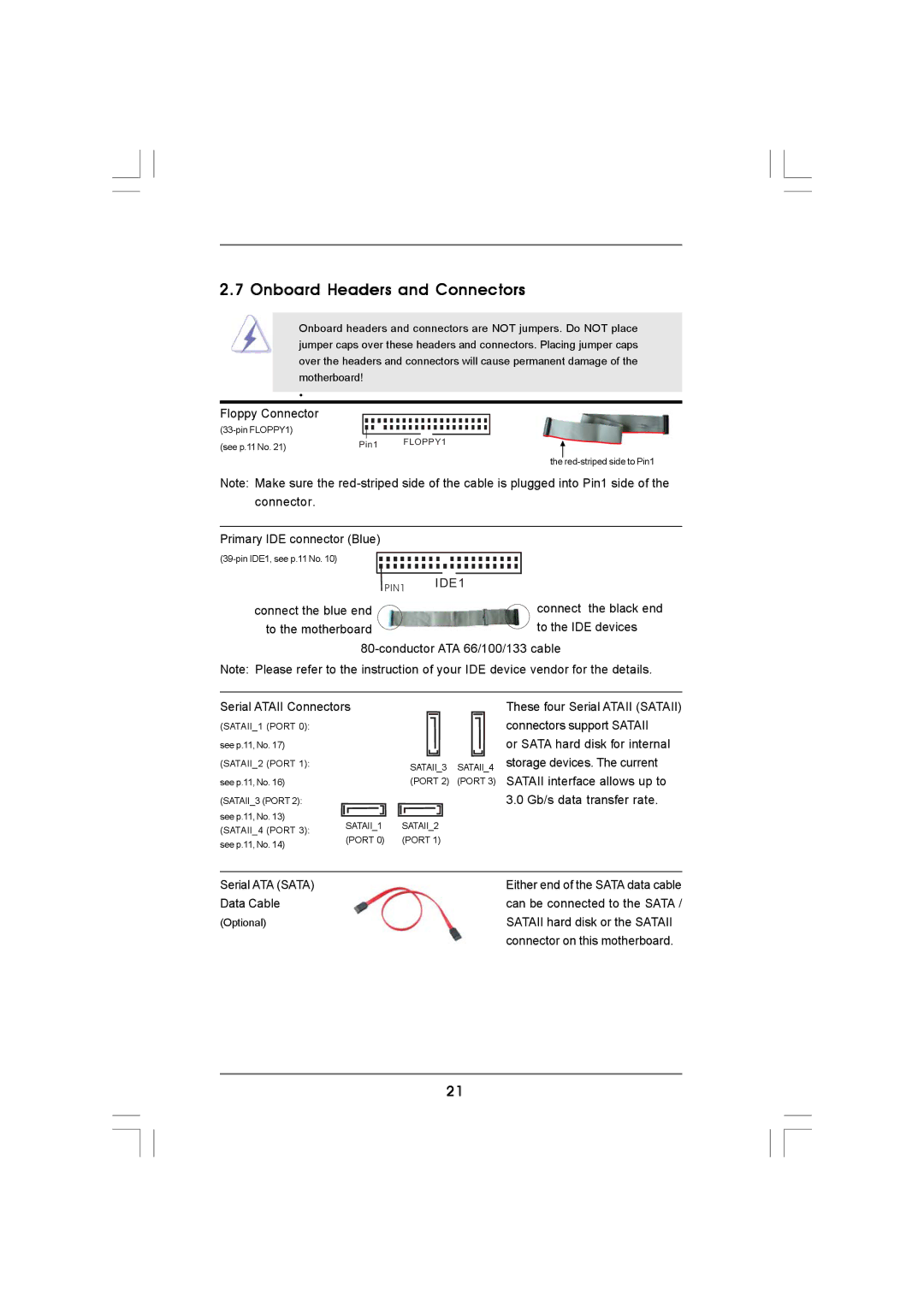 ASRock 960GM-S3 FX manual Onboard Headers and Connectors, IDE1 