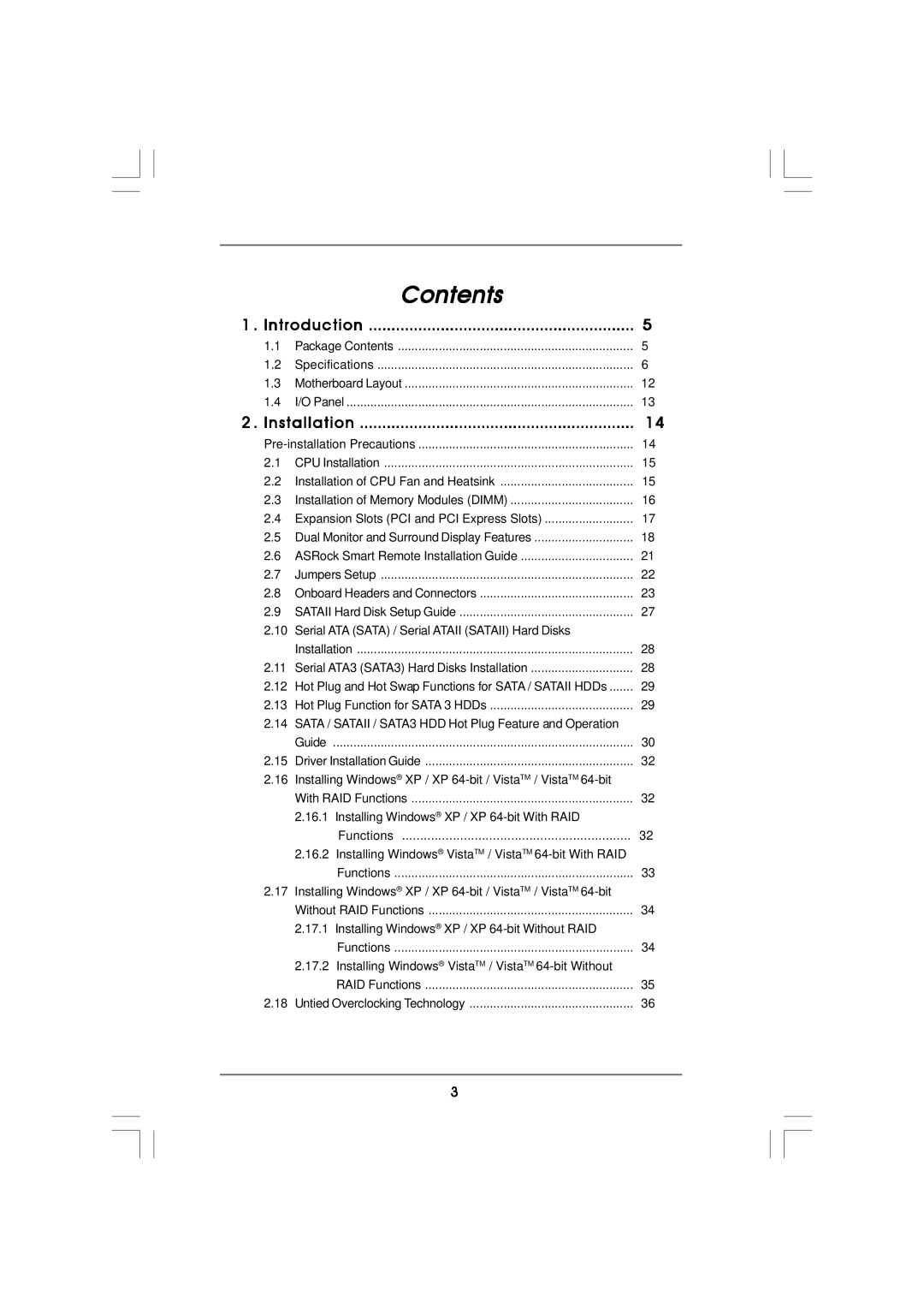 ASRock 960GM/U3S3 FX manual Contents 