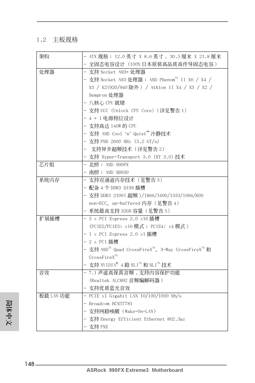 ASRock 990FX Extreme3 manual 148 