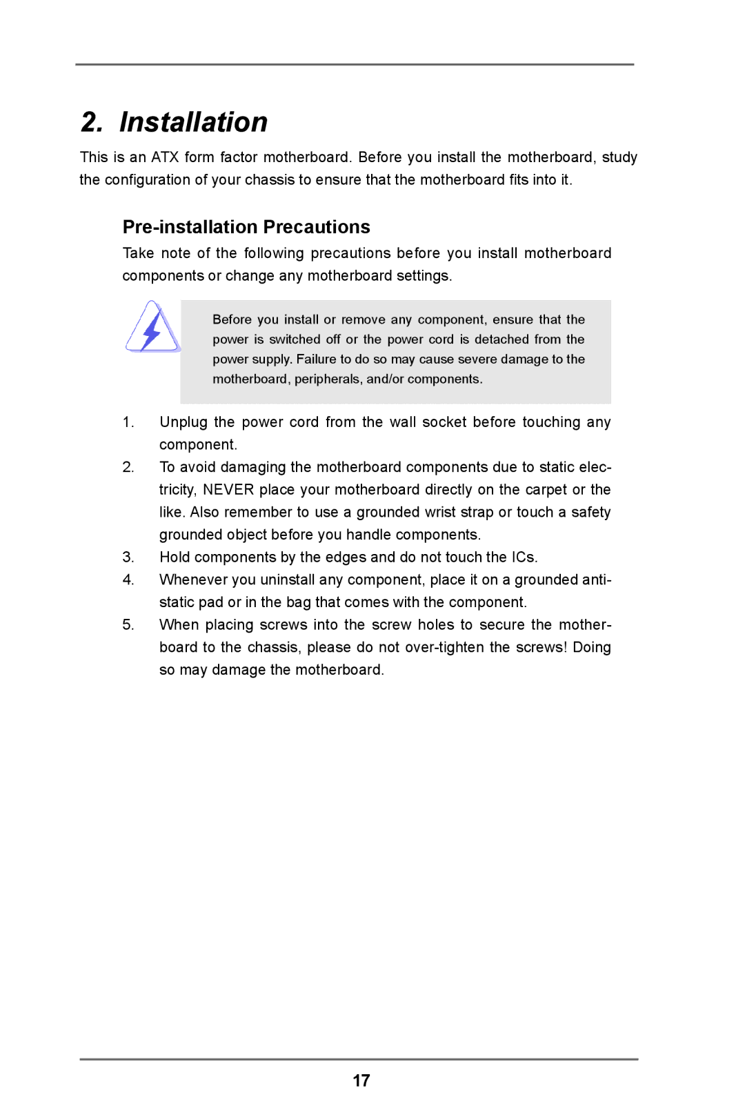 ASRock 990FX Extreme9 manual Installation, Pre-installation Precautions 