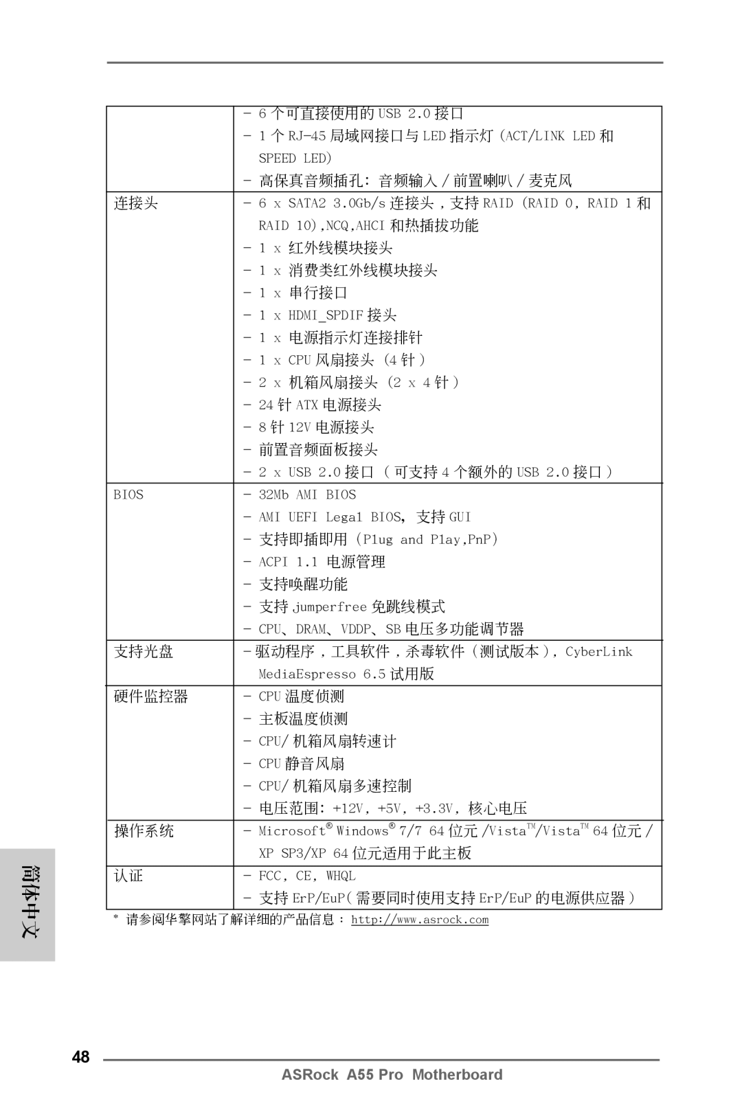 ASRock A55 Pro manual 高保真音頻插孔：音頻輸入 / 前置喇叭 / 麥克風 