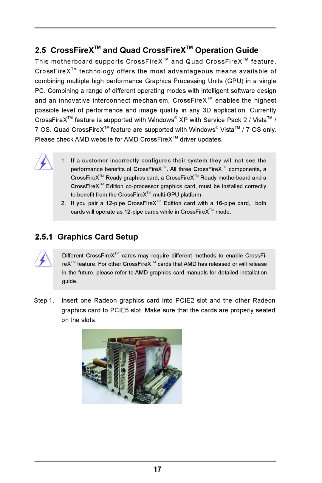 ASRock A55 Pro manual CrossFireXTM and Quad CrossFireXTM Operation Guide, Graphics Card Setup 