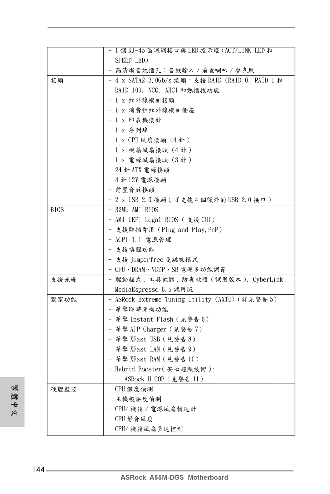 ASRock A55M-DGS manual 144 