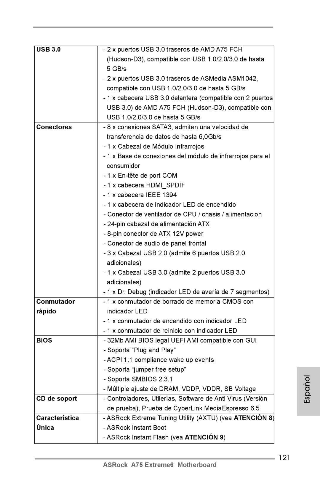 ASRock A75 Extreme6 manual 121 