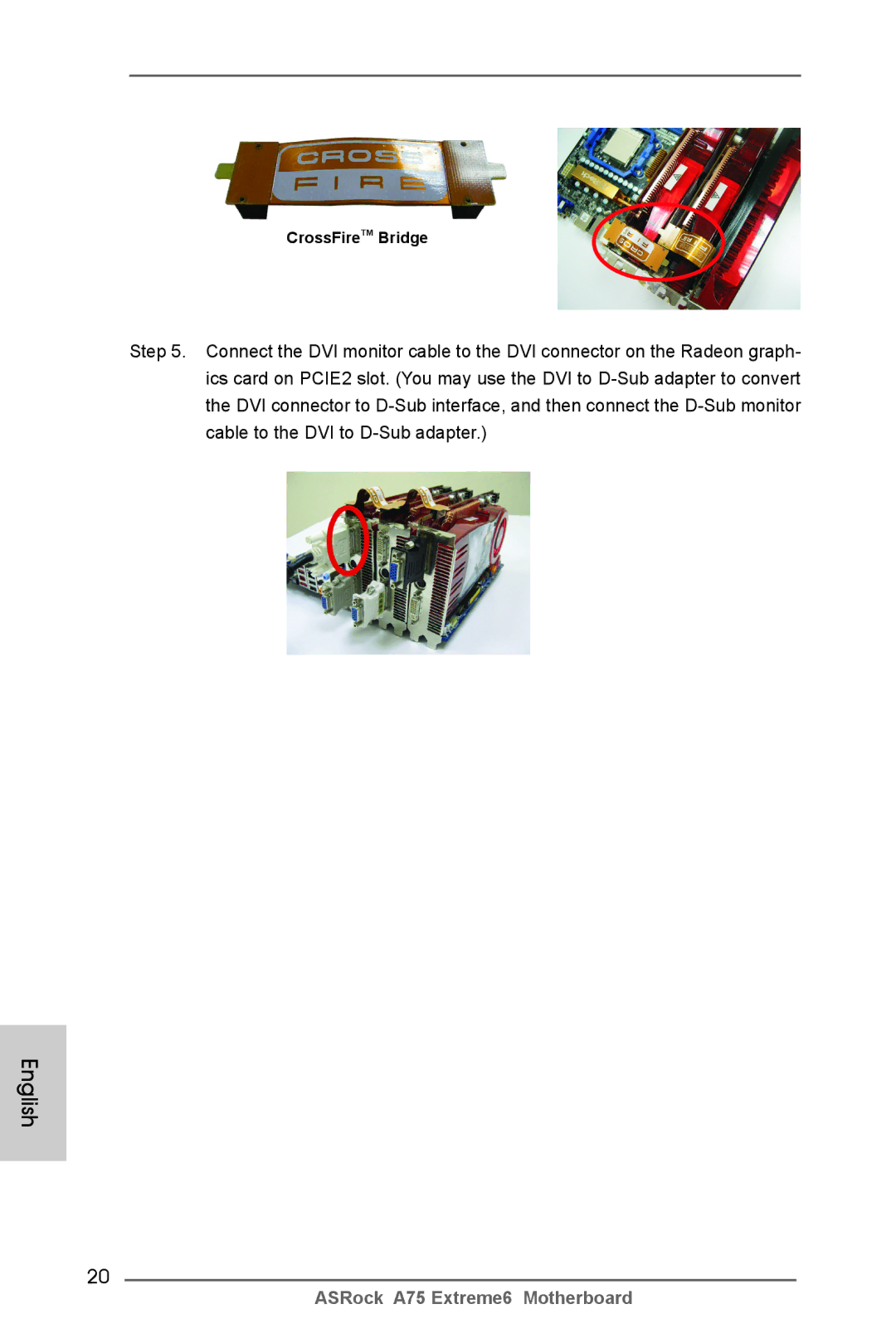 ASRock A75 Extreme6 manual CrossFireTM Bridge 