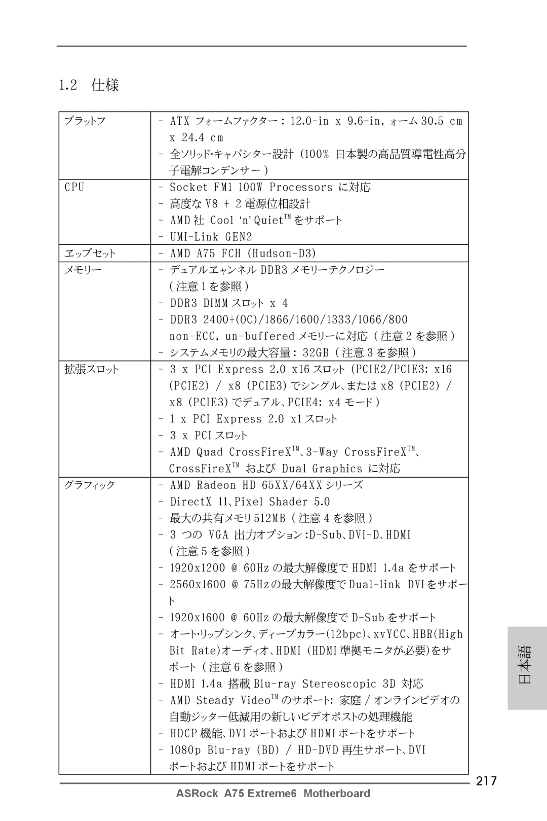 ASRock A75 Extreme6 manual 217 