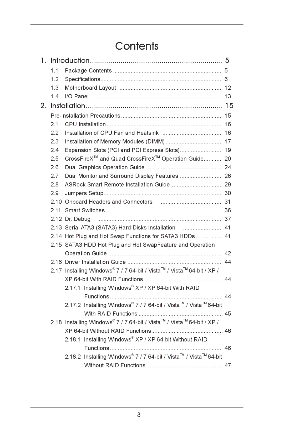 ASRock A75 Pro4/MVP manual Contents 