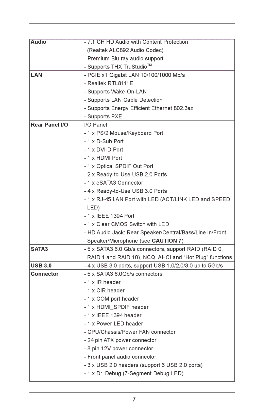 ASRock A75 Pro4/MVP manual Audio, Rear Panel I/O, Usb, Connector 