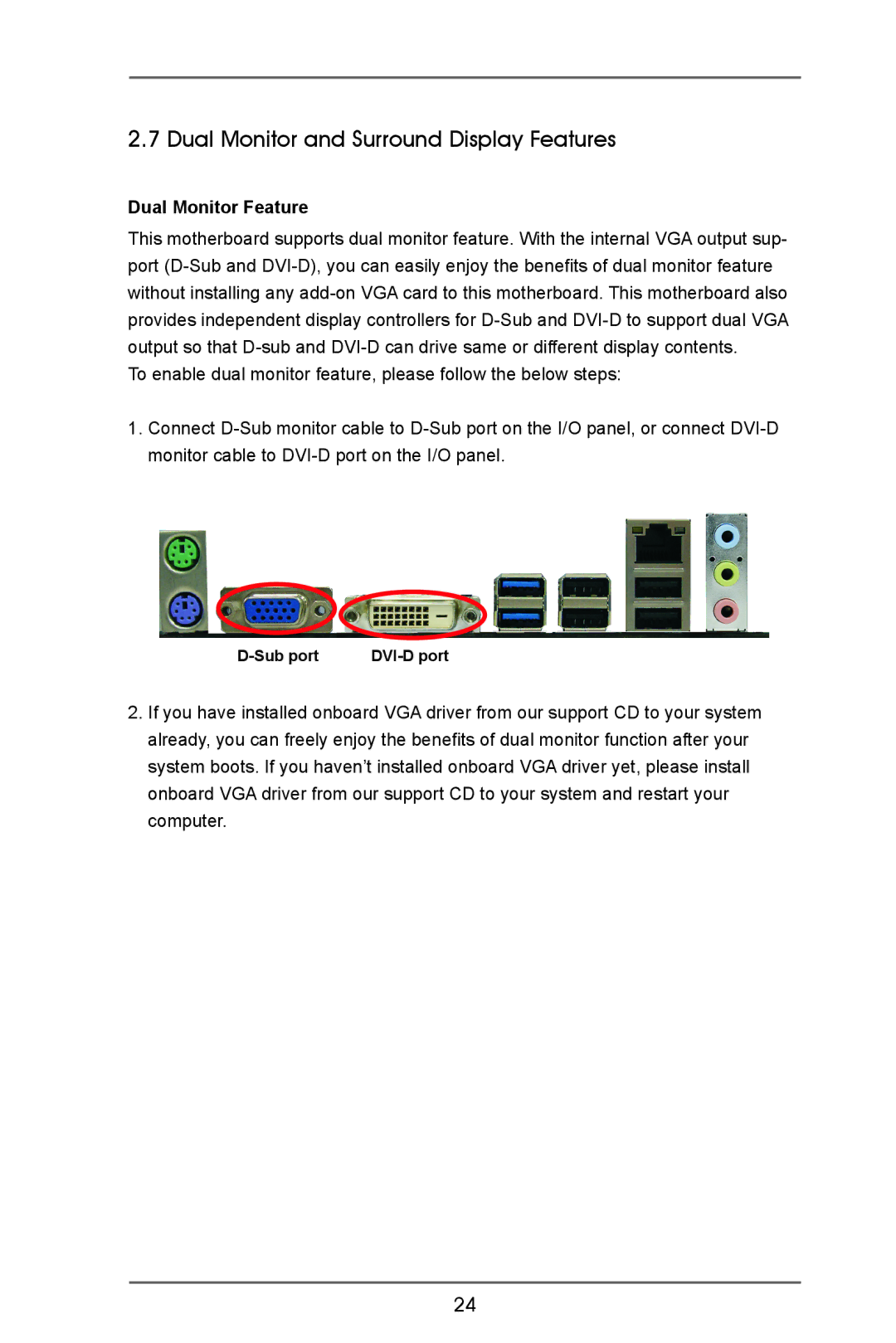 ASRock A75iCafe manual Dual Monitor and Surround Display Features, Dual Monitor Feature 