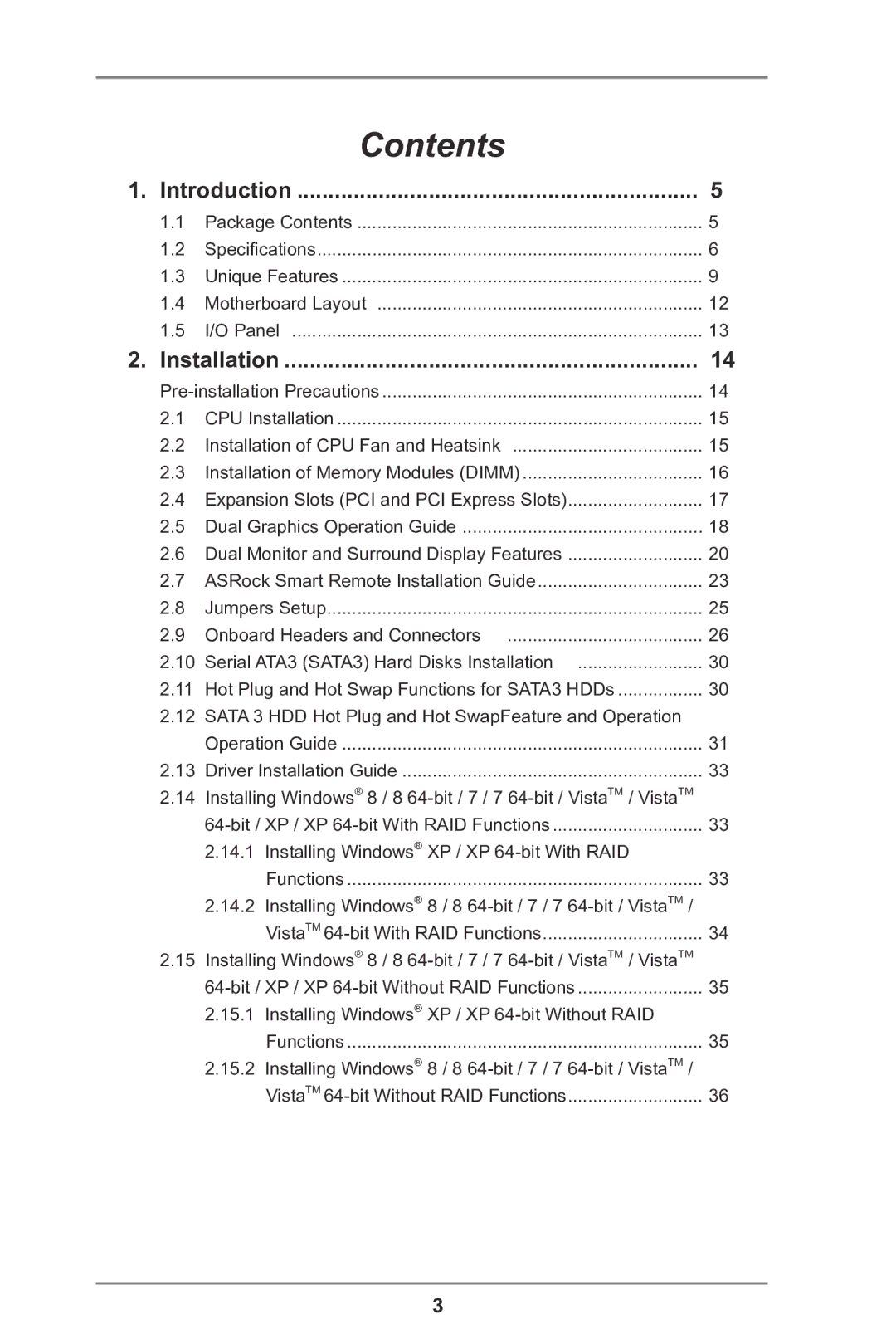 ASRock A75M-DGS manual Contents 