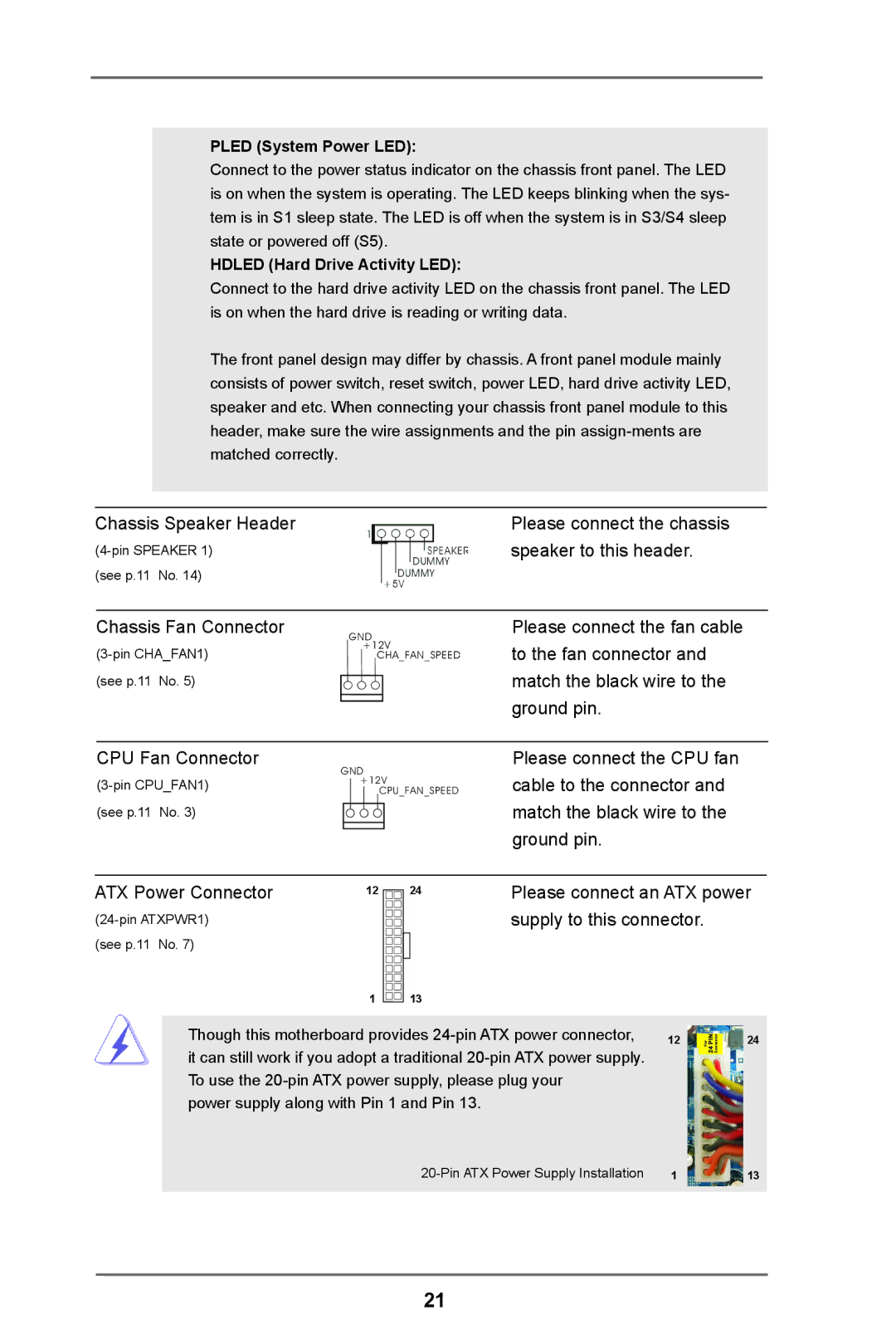 ASRock AD2550-ITX manual Chassis Speaker Header Please connect the chassis 