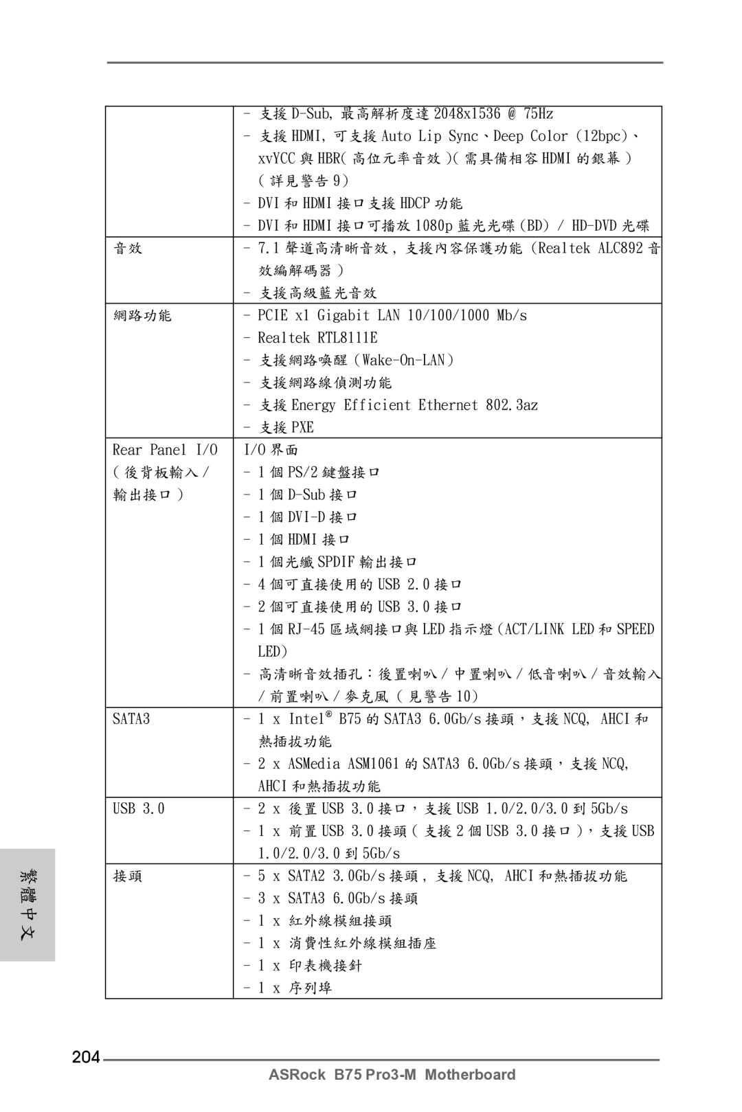 ASRock B75 Pro3-M manual 204 