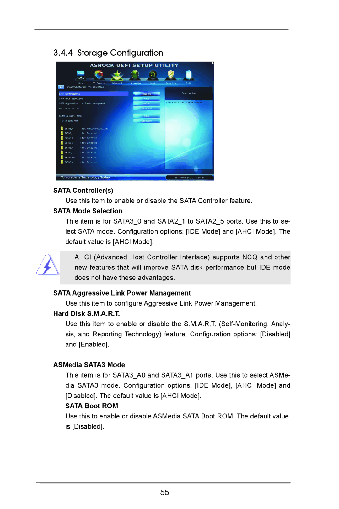 ASRock B75 Pro3 manual Storage Configuration 