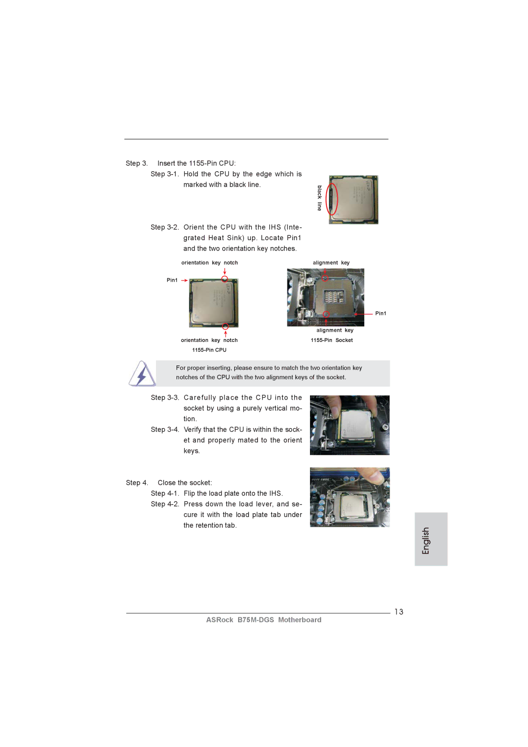 ASRock B75M-DGS manual English 