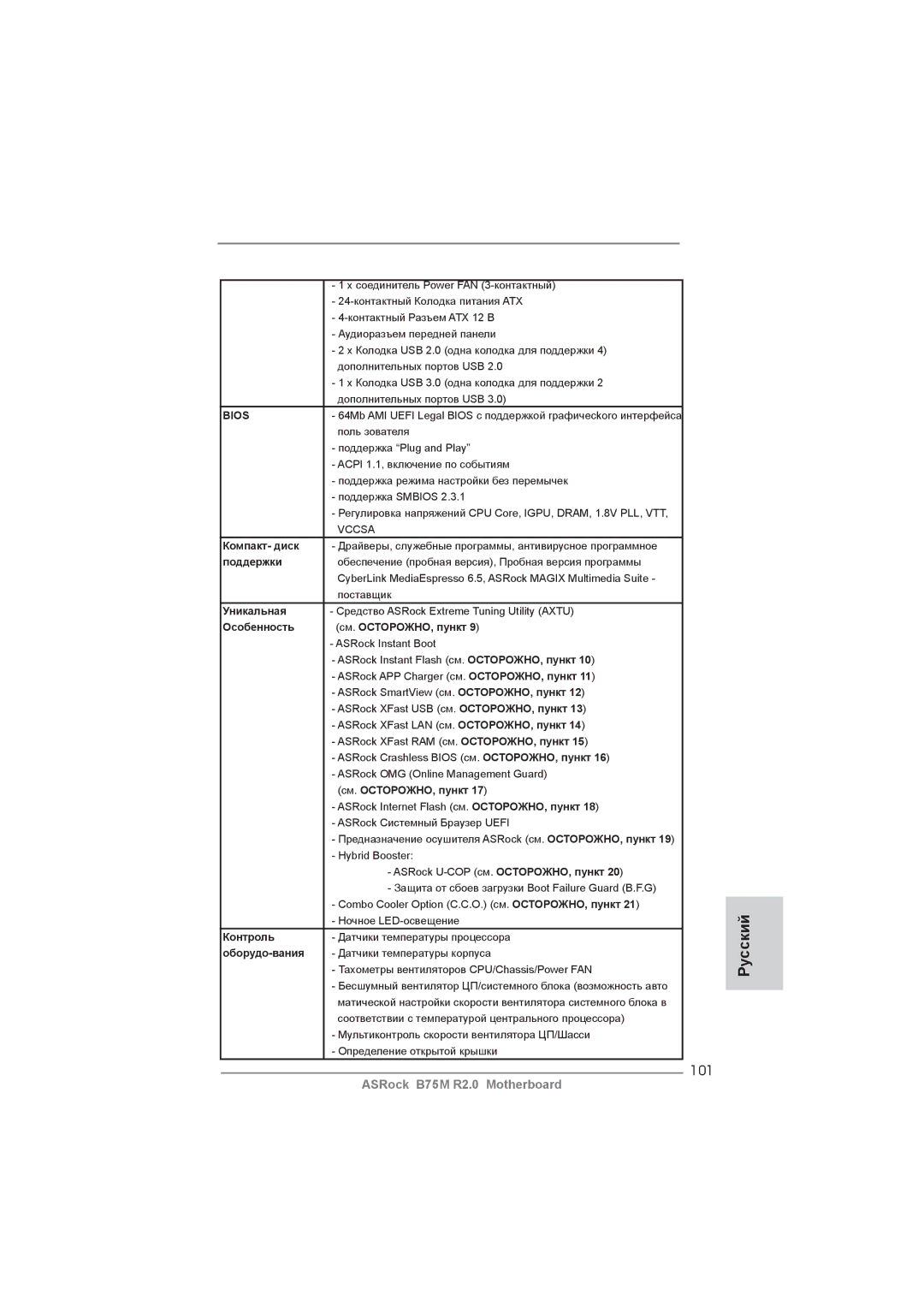 ASRock B75M R2.0 manual 101 