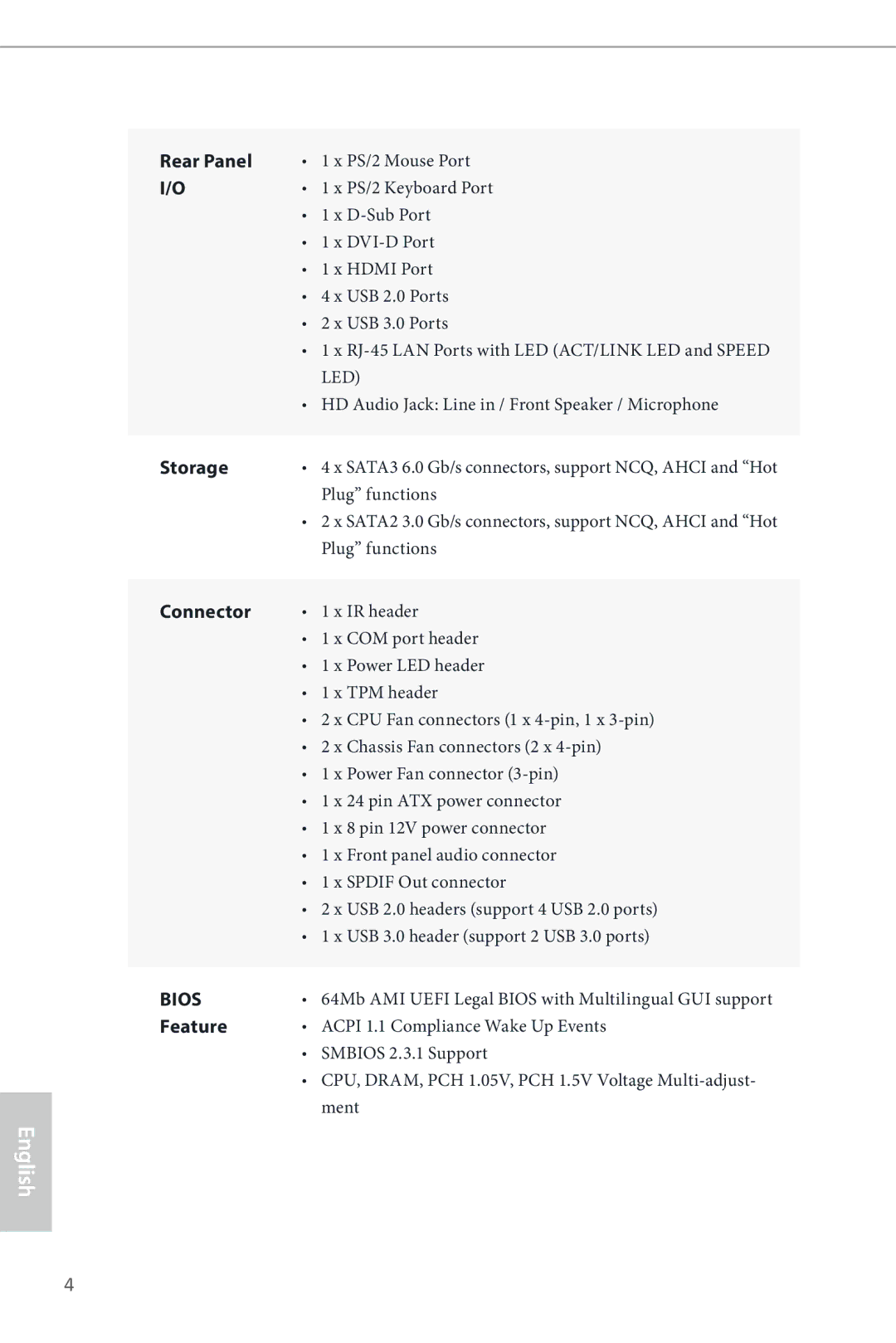 ASRock B85 Pro4 manual Bios 