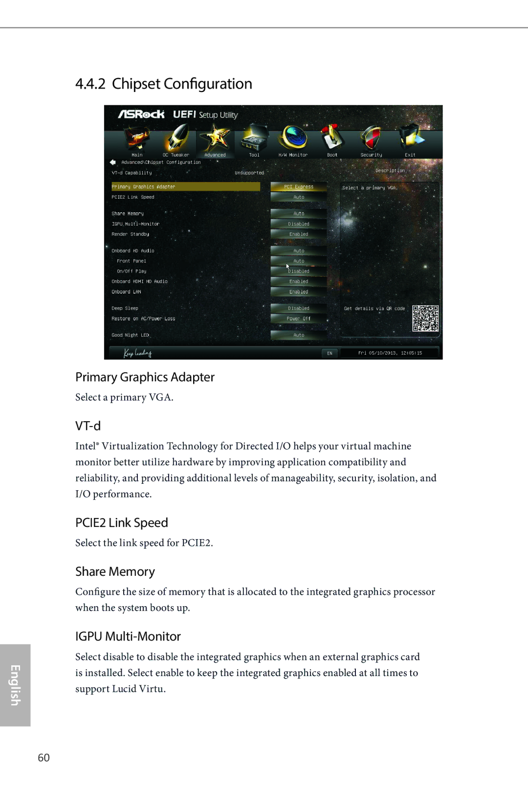 ASRock B85iCafe4 manual Chipset Configuration 