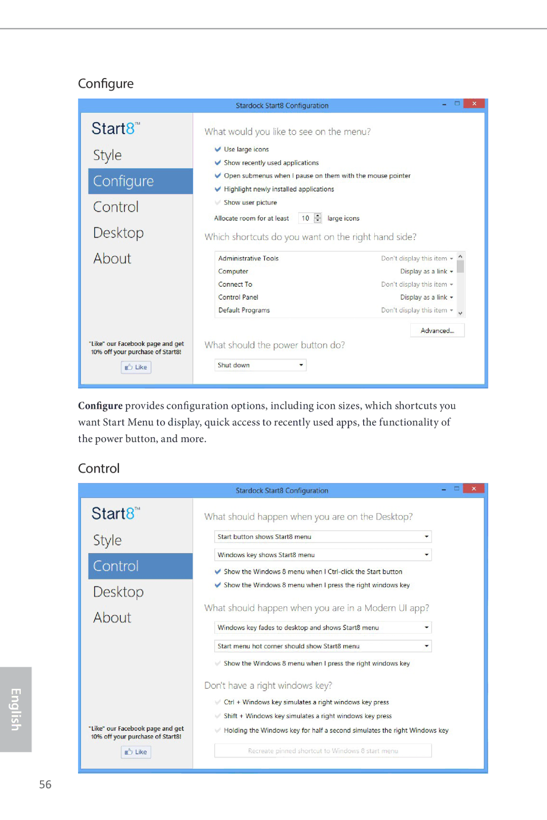 ASRock B85M manual Configure, Control 