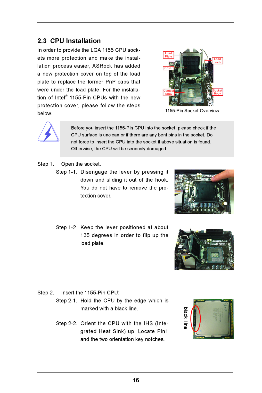 ASRock C216 WS manual CPU Installation 