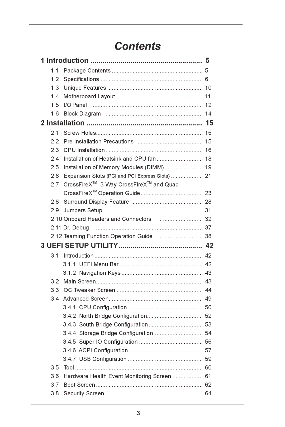 ASRock C216 WS manual Contents 