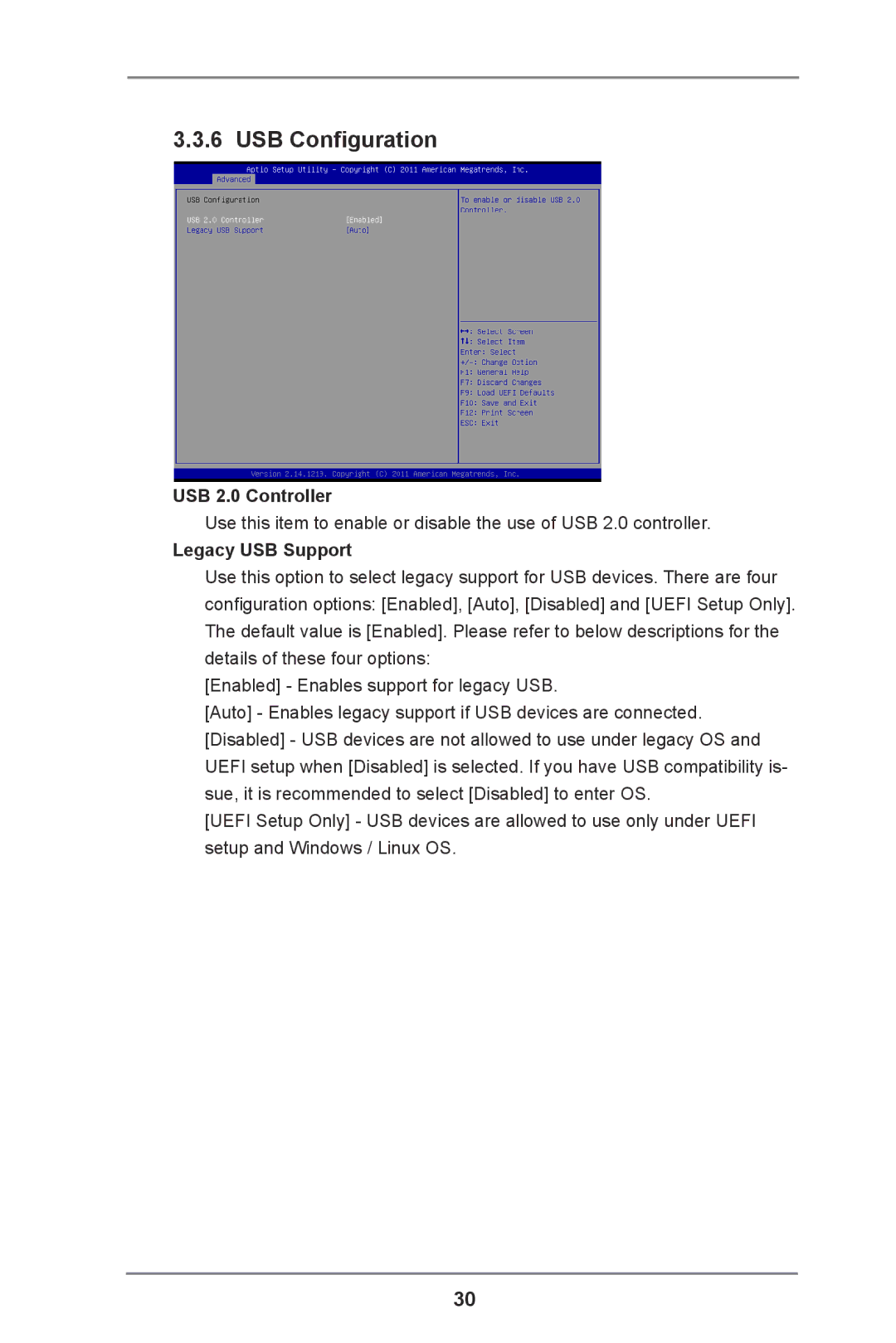 ASRock DN2800MT manual USB Configuration, USB 2.0 Controller, Legacy USB Support 