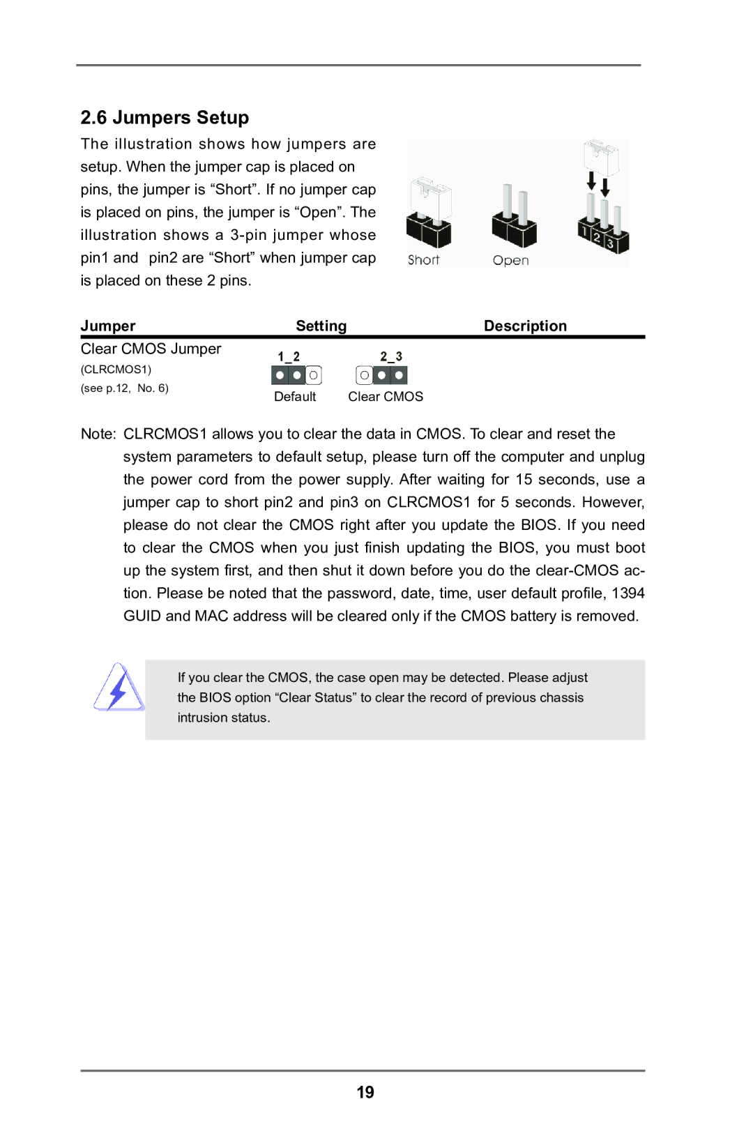 ASRock E35LM1 R2.0 manual Jumpers Setup, Description 