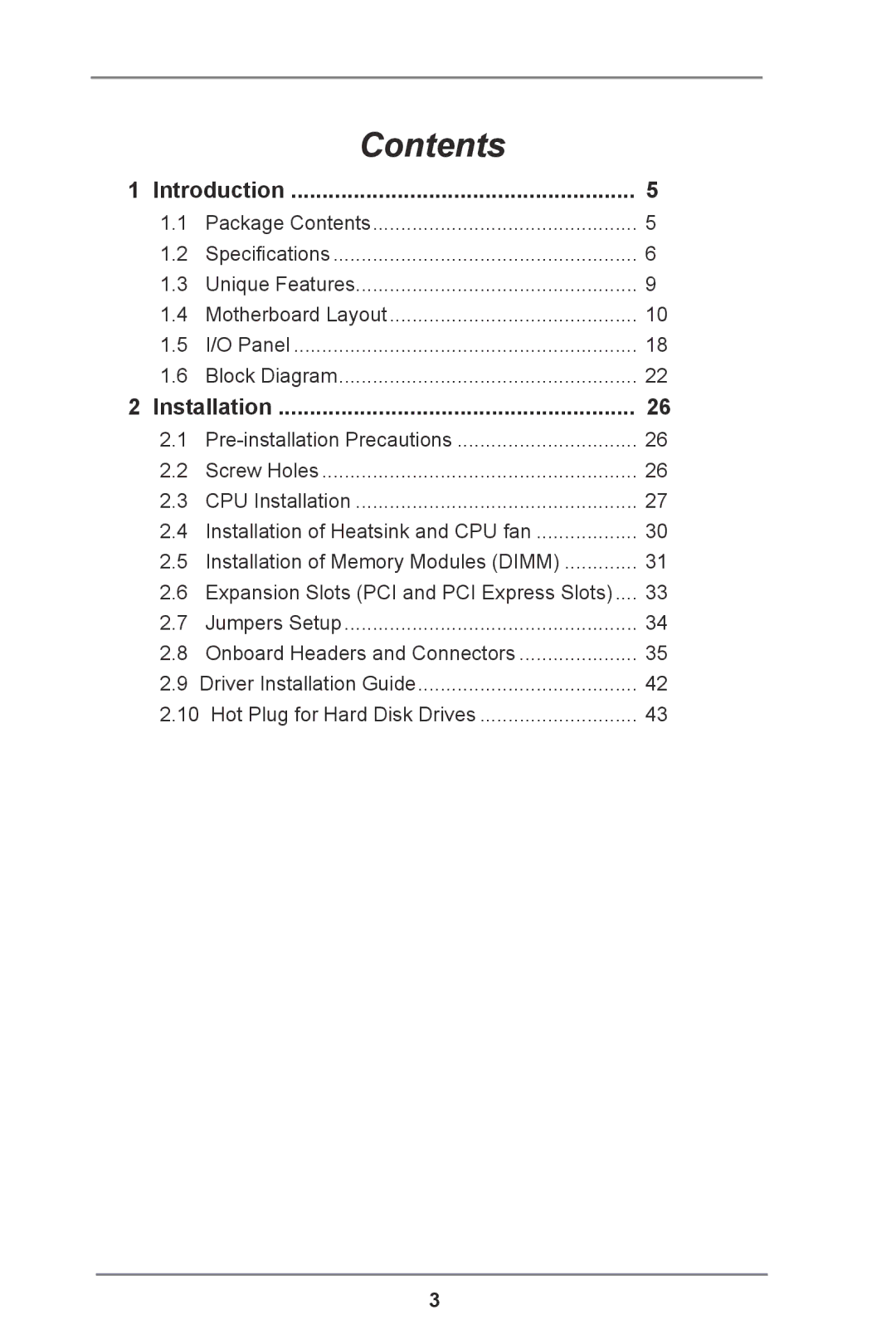 ASRock E3C204 manual Contents 