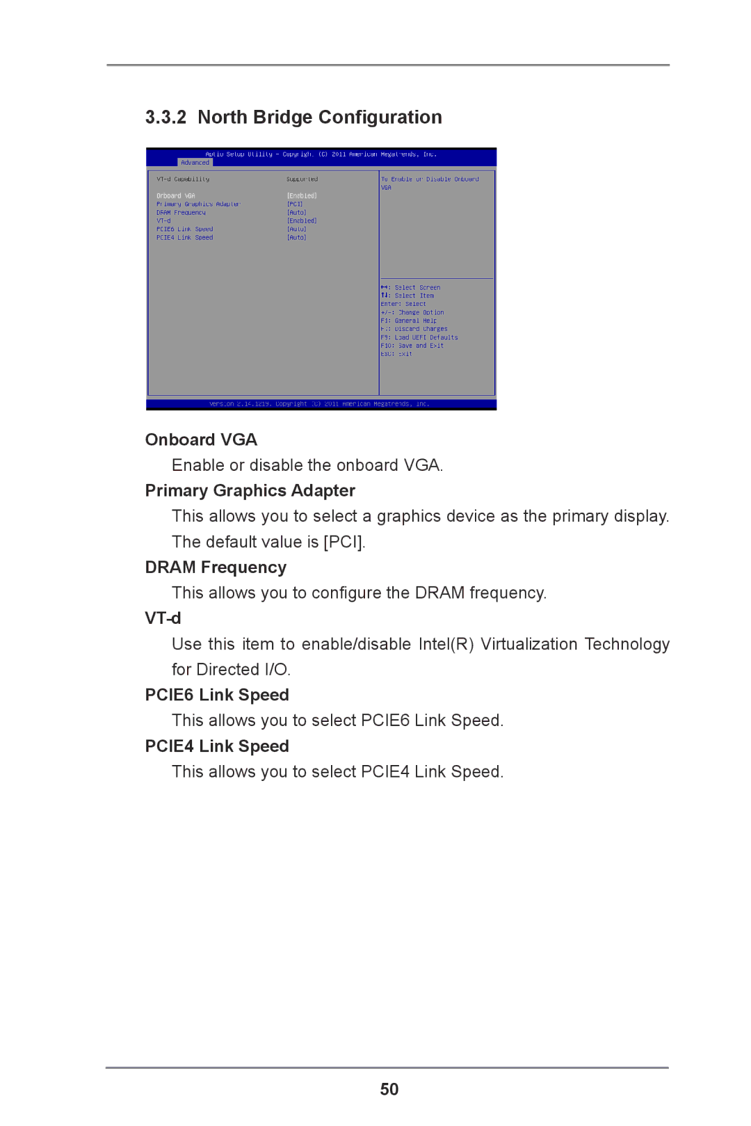 ASRock E3C204 manual North Bridge Configuration 