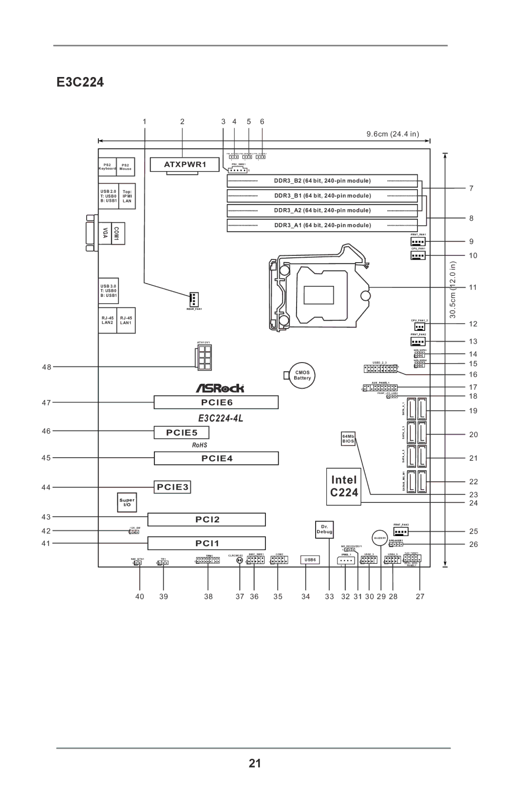 ASRock E3C224 manual 