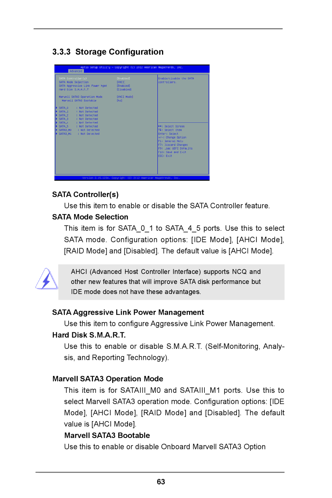 ASRock E3C224 manual Storage Configuration 