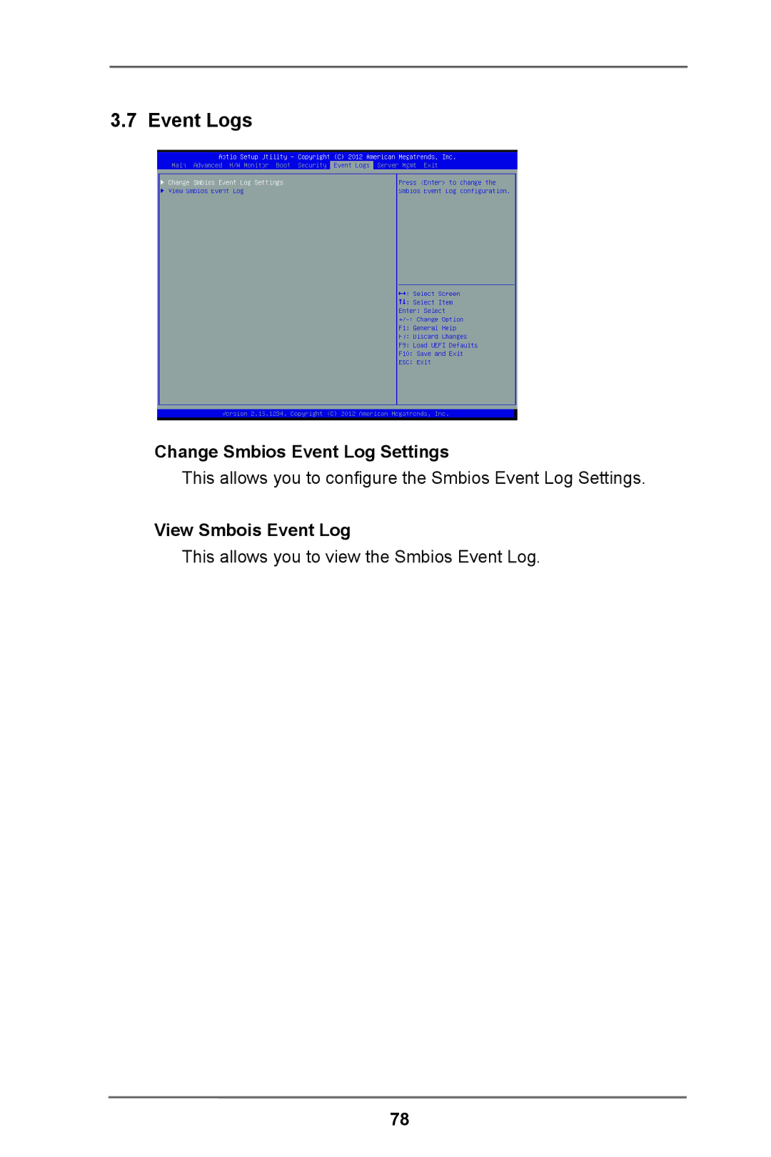 ASRock E3C224 manual Event Logs, Change Smbios Event Log Settings, View Smbois Event Log 