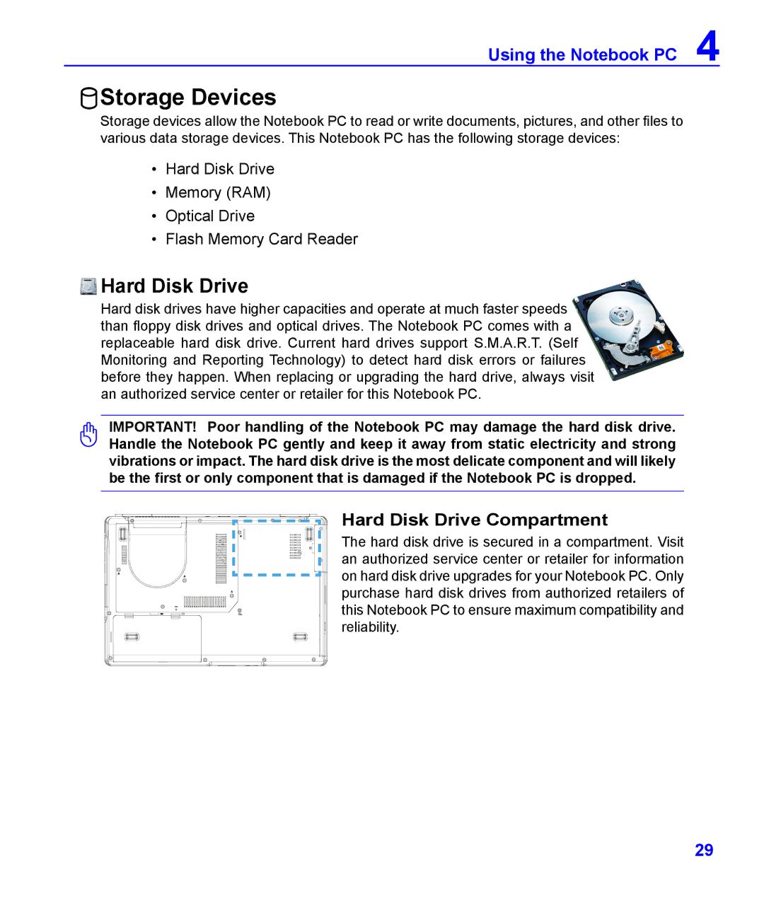 ASRock F24 manual Storage Devices, Hard Disk Drive Compartment 