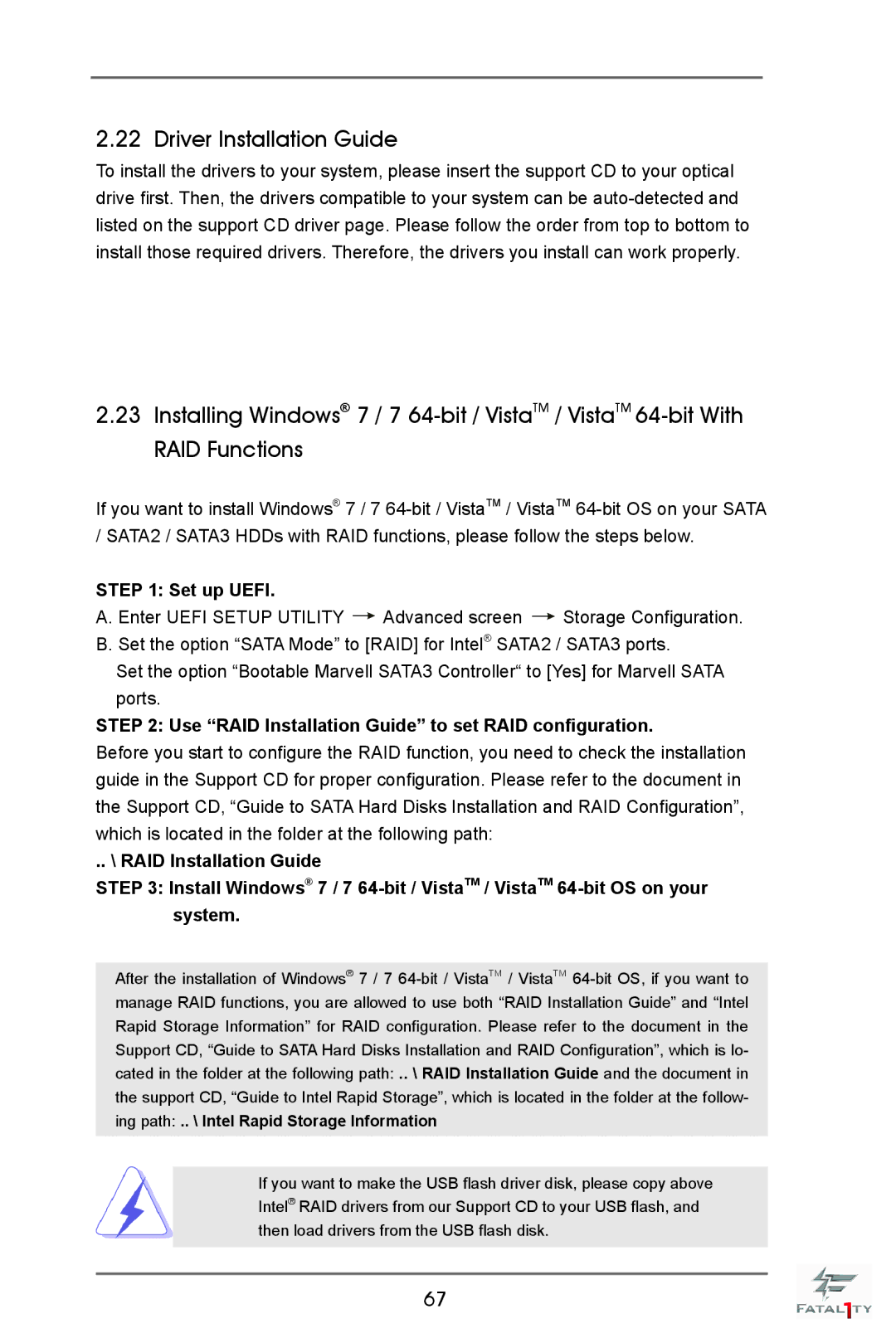 ASRock Fatal1ty X79 Champion Driver Installation Guide, Set up Uefi, Use RAID Installation Guide to set RAID configuration 