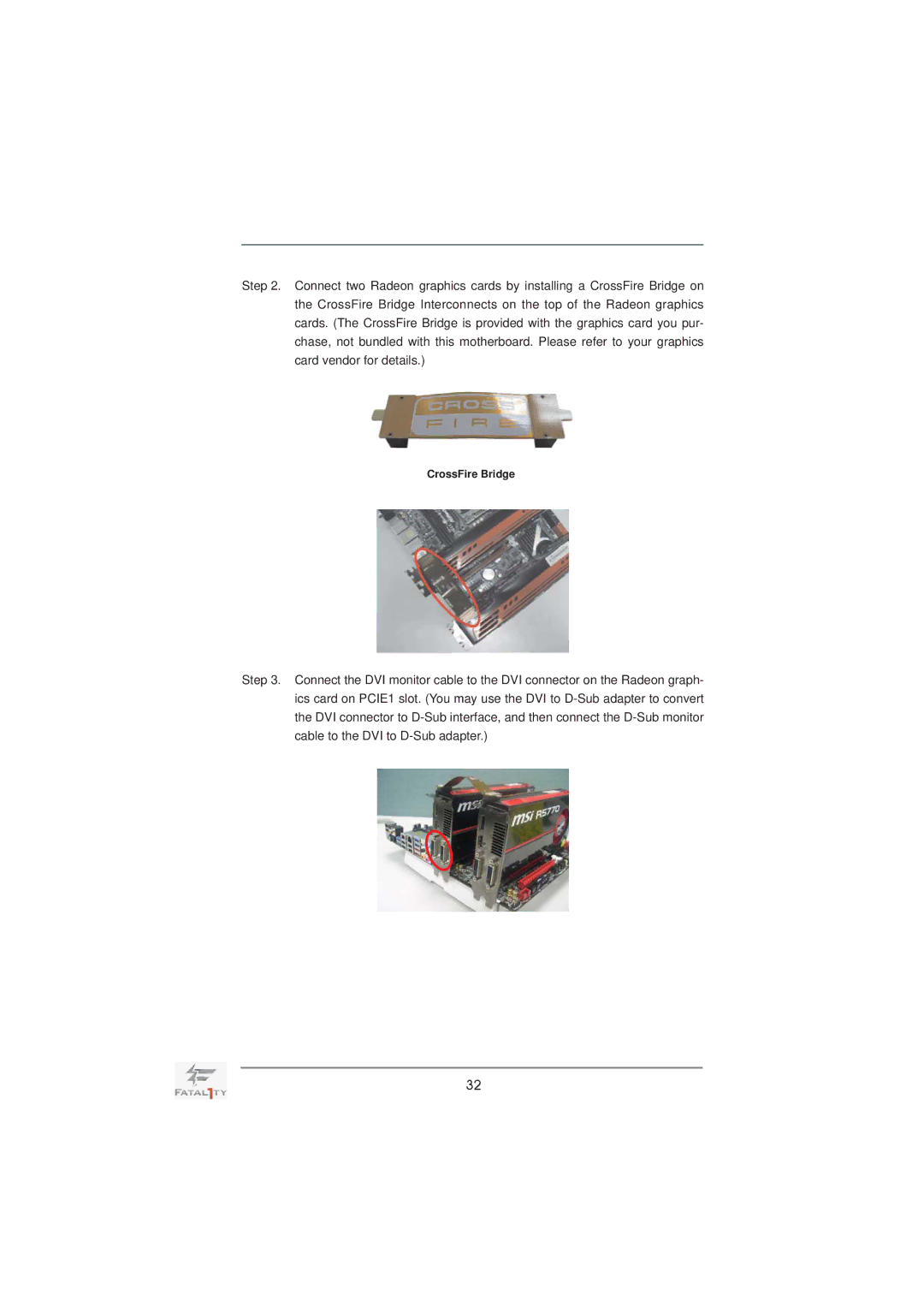 ASRock Fatal1ty X79 Professional manual CrossFire Bridge 