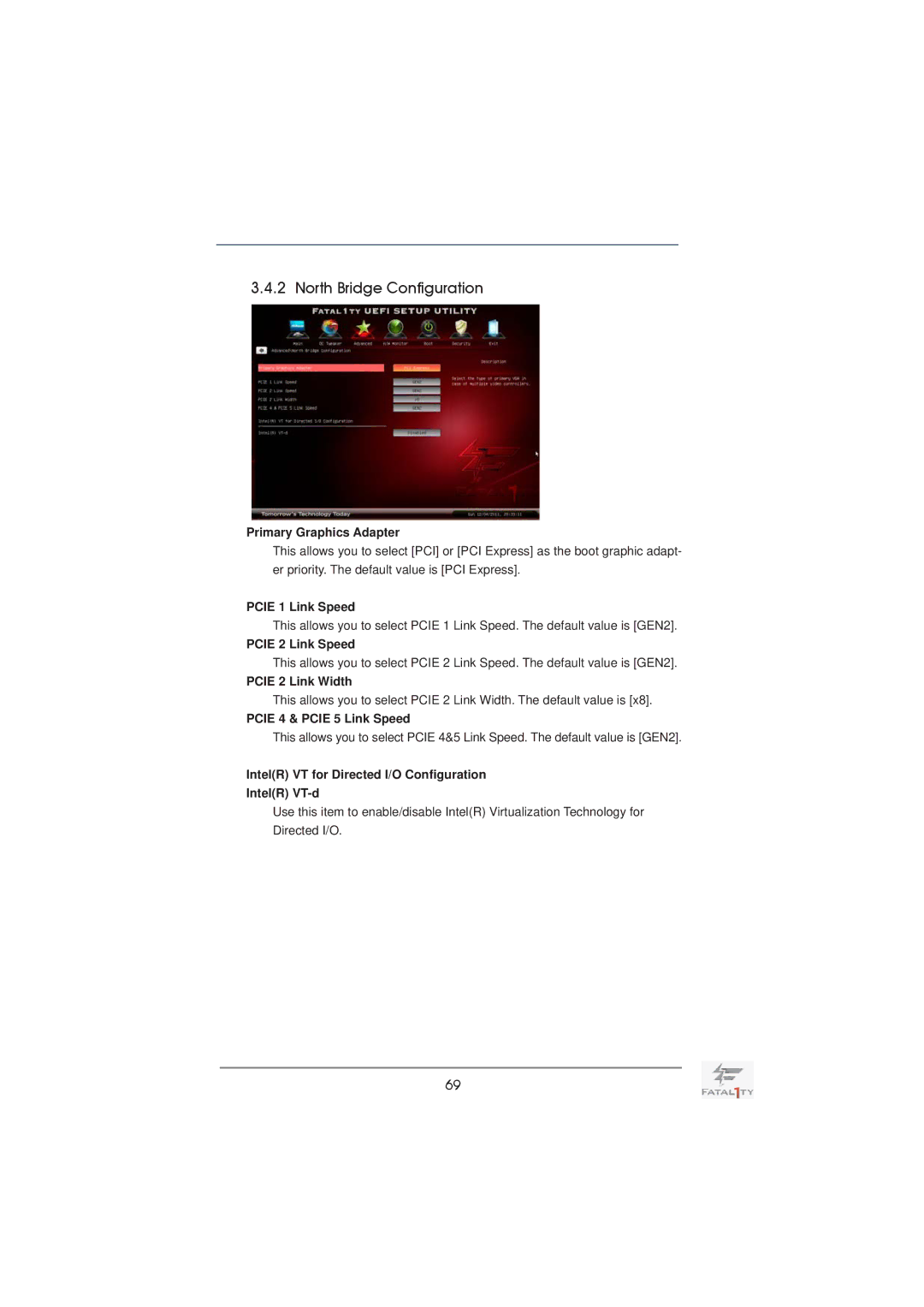 ASRock Fatal1ty X79 Professional manual North Bridge Configuration 