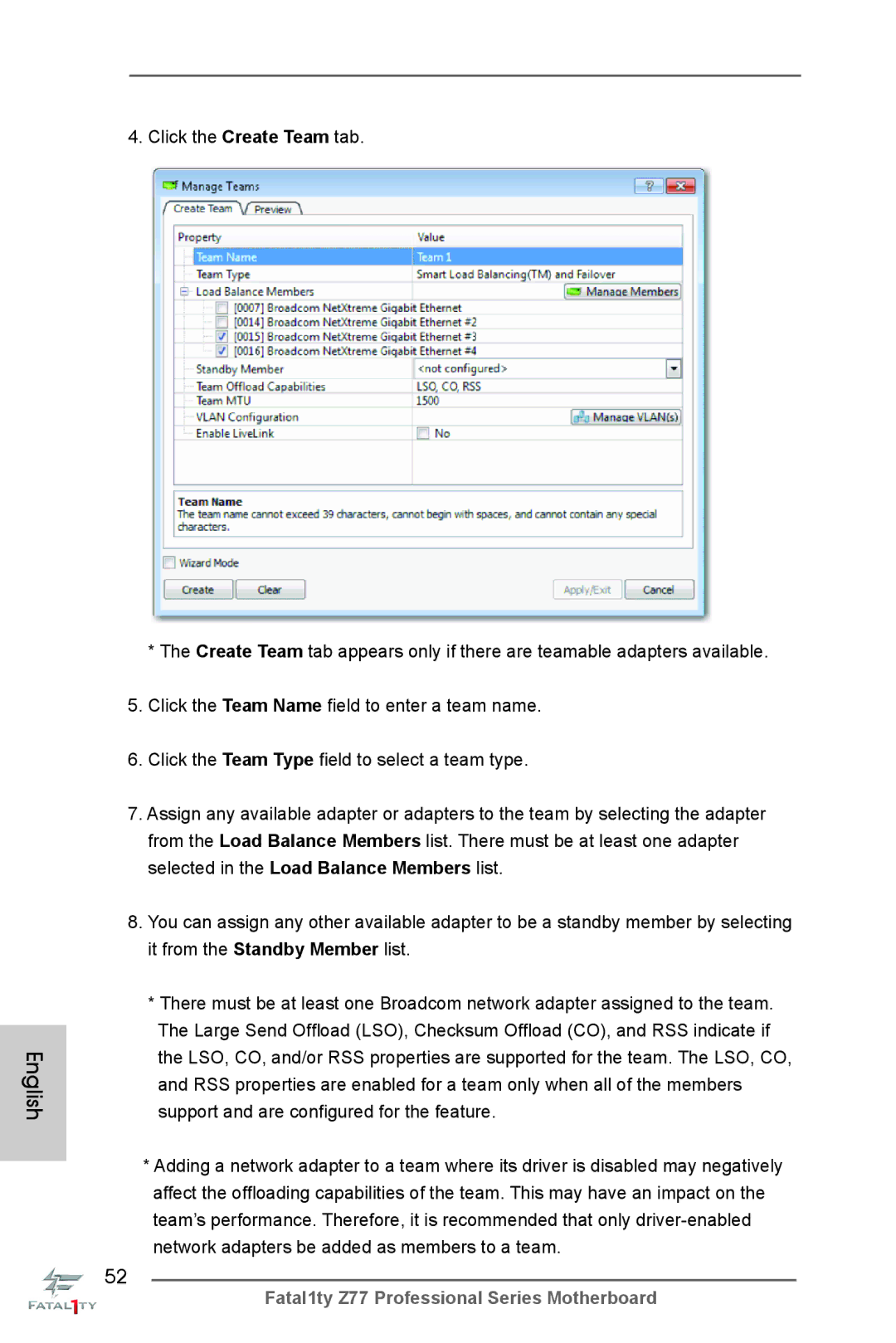 ASRock Fatal1ty Z77 Professional manual English 