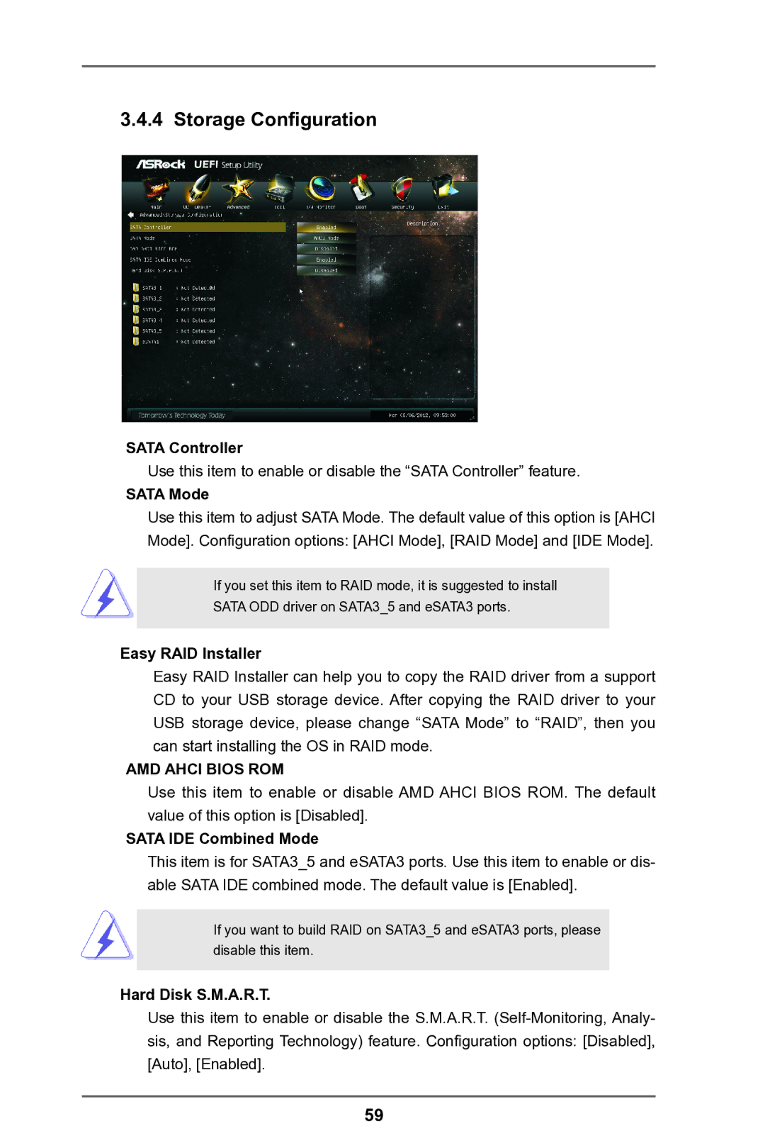 ASRock FM2A75 Pro4 manual Storage Configuration 